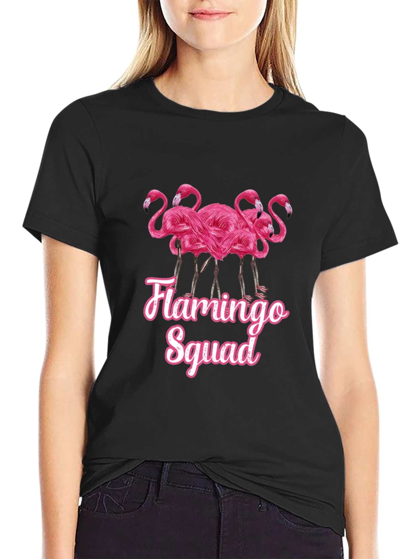 Flamingo Squad Graphic T-Shirt