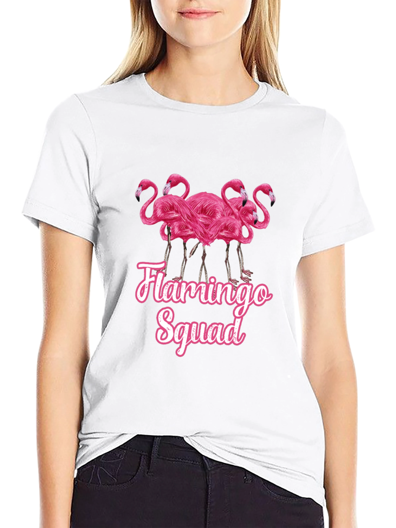 Flamingo Squad Graphic T-Shirt