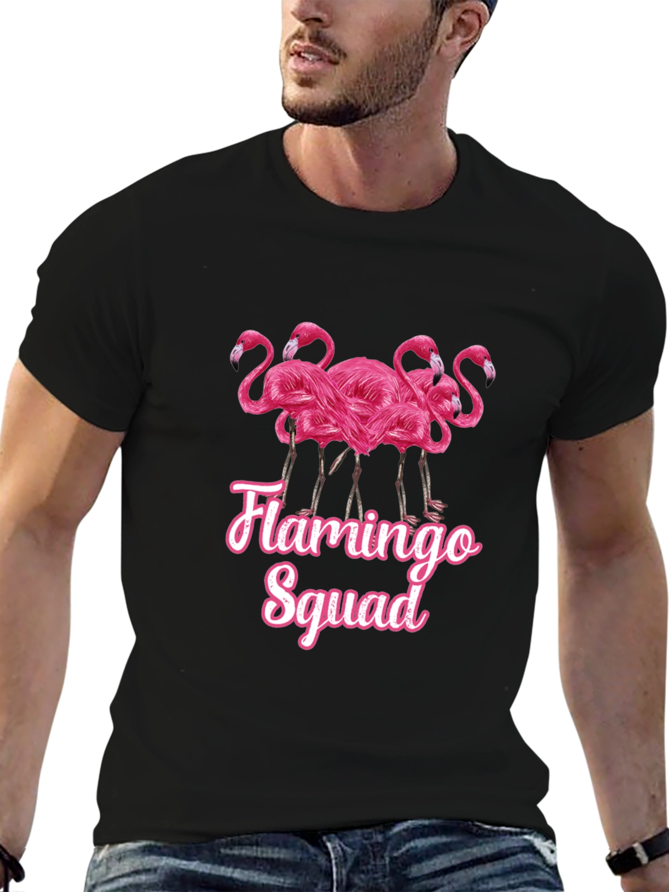 Flamingo Squad Graphic T-Shirt