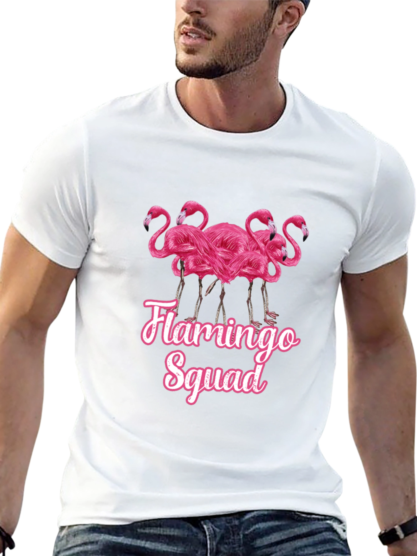 Flamingo Squad Graphic T-Shirt
