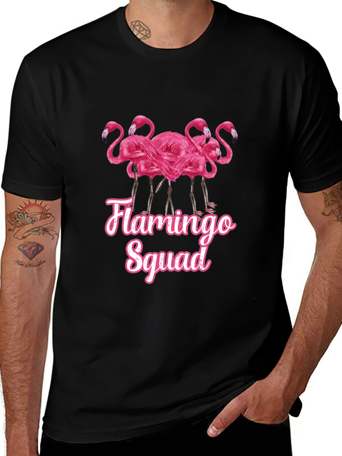 Flamingo Squad Graphic T-Shirt