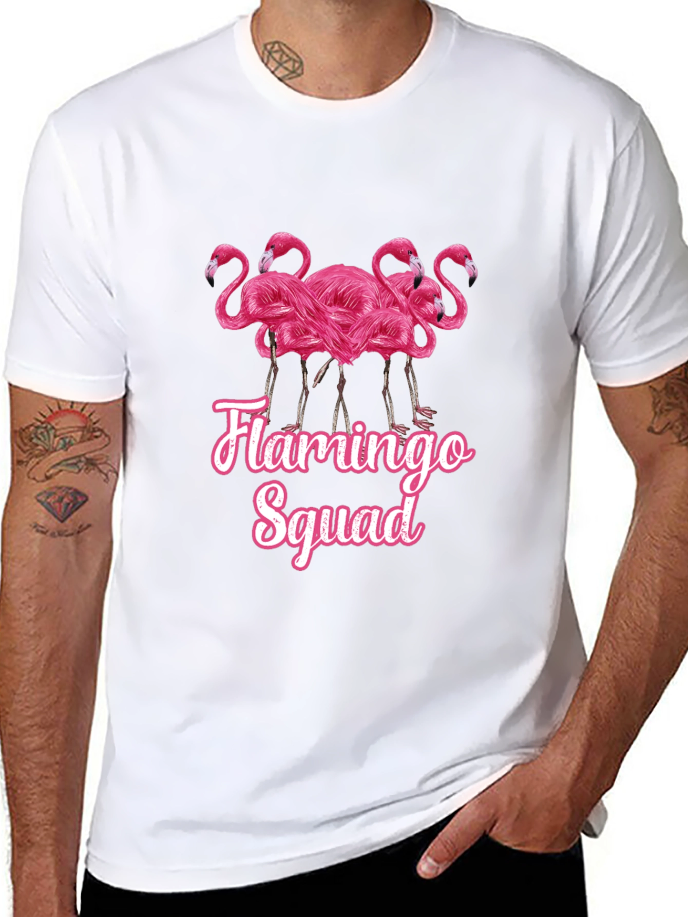 Flamingo Squad Graphic T-Shirt