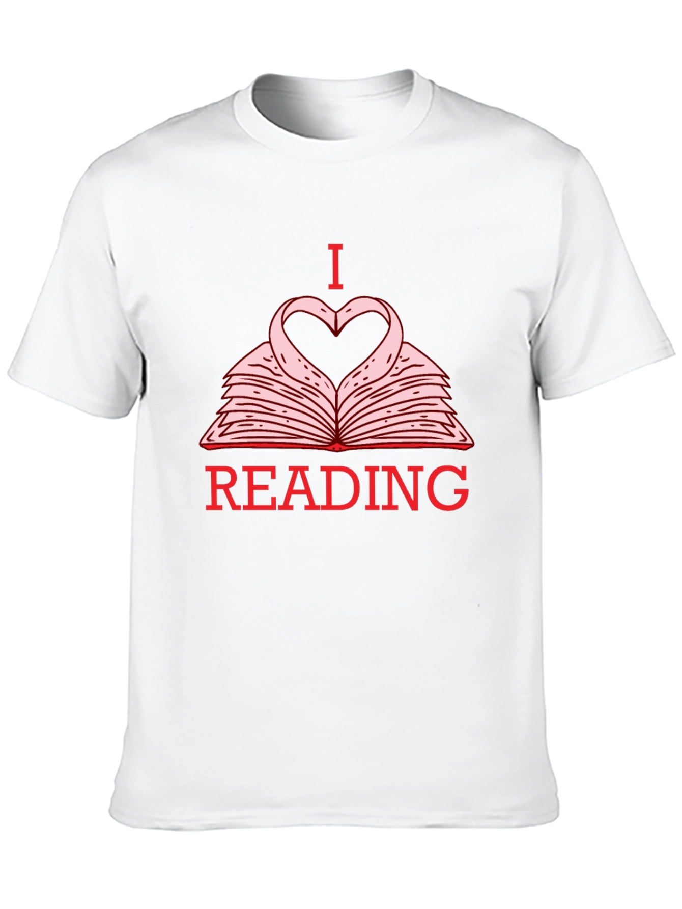 I Love Reading T-Shirt - Heart Book Design