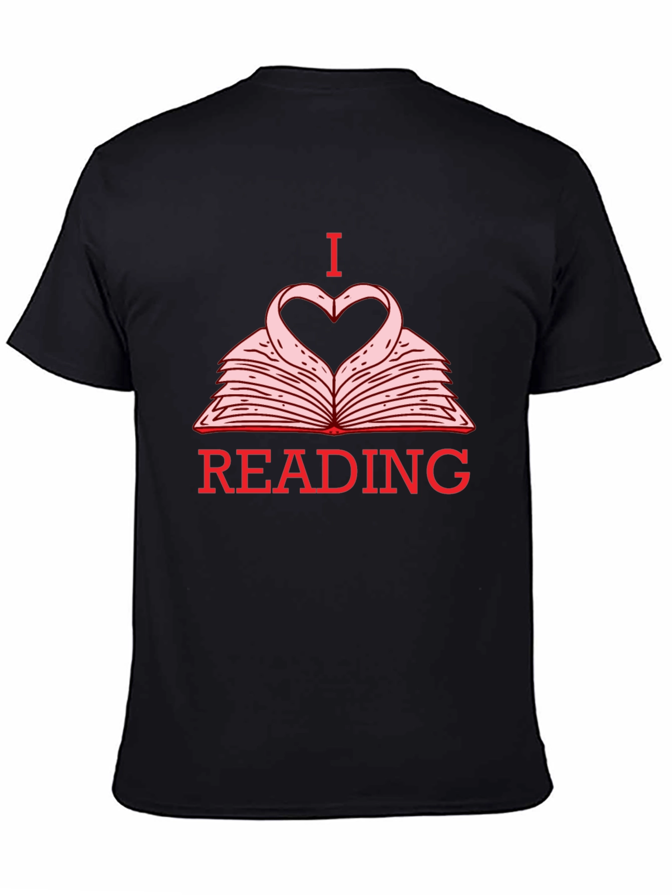 I Love Reading T-Shirt - Heart Book Design