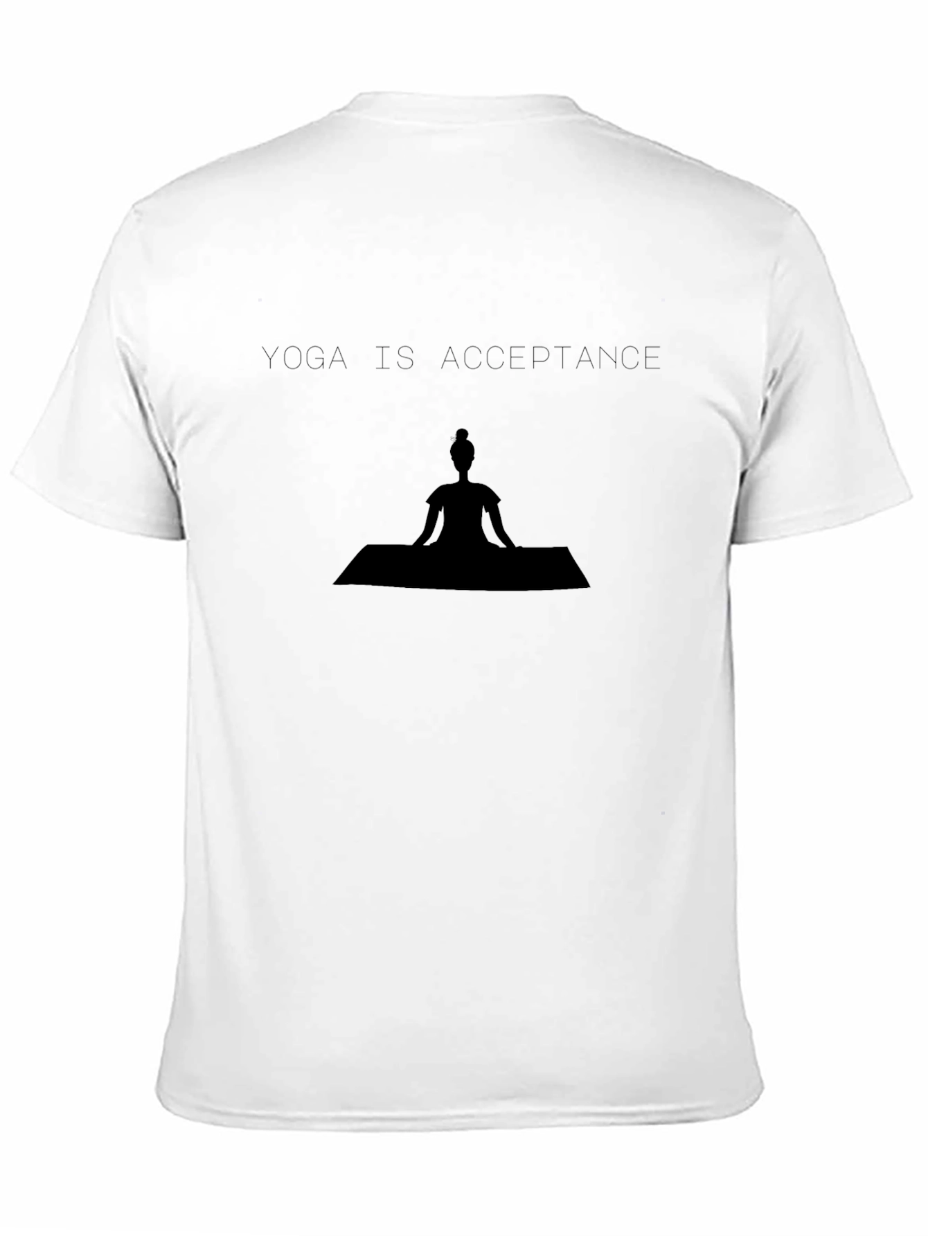 Yoga Acceptance Graphic Black T-Shirt