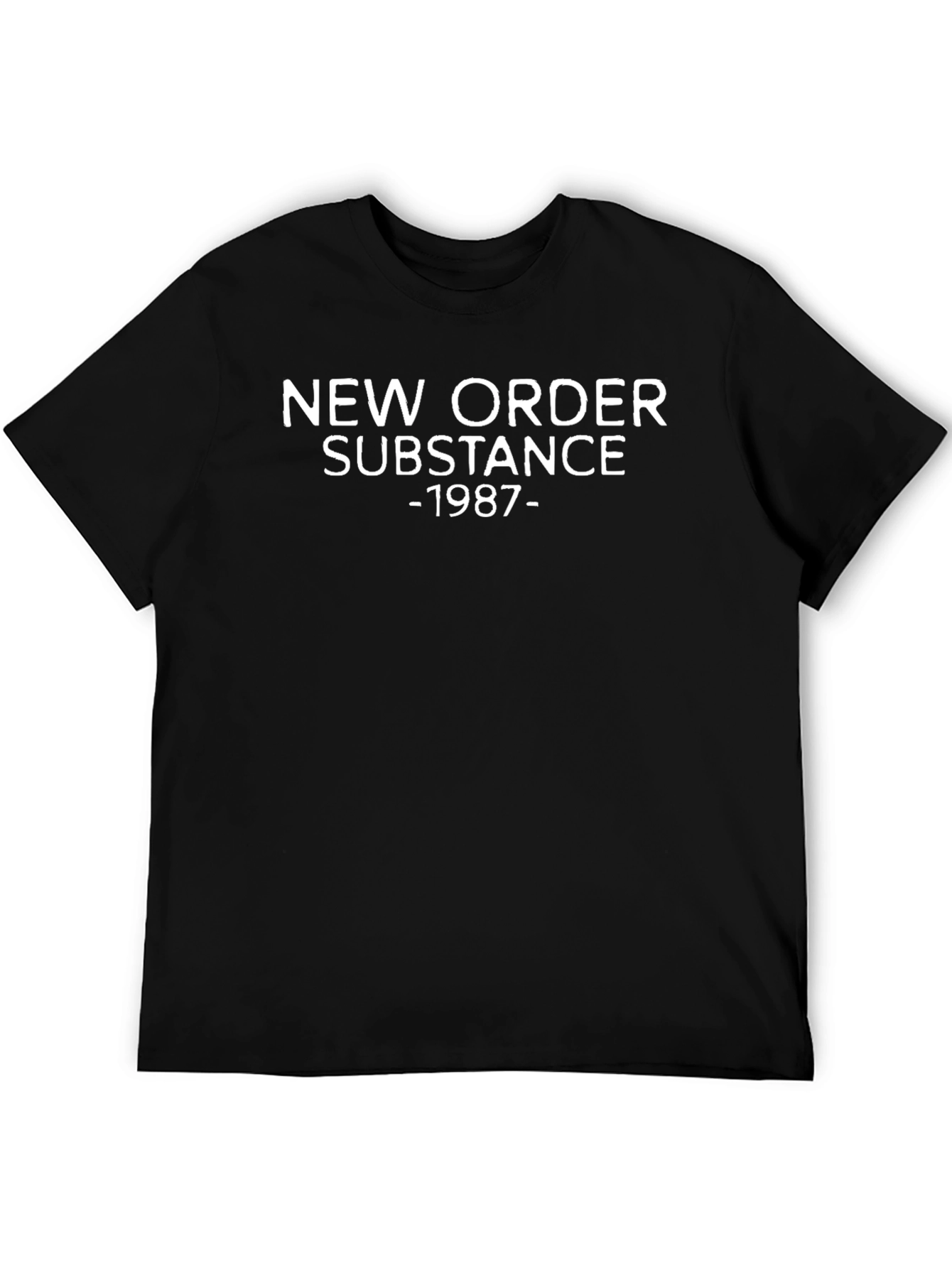 New Order Substance 1987 Black Graphic Tee