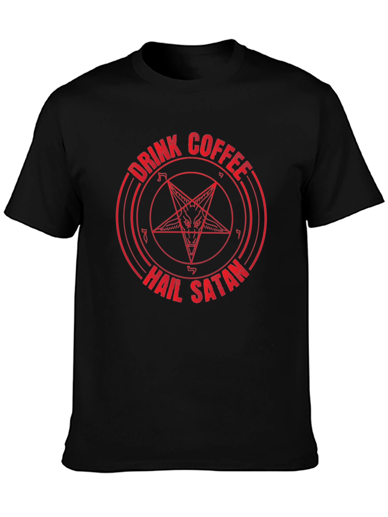Drink Coffee Hail Satan Graphic Tee