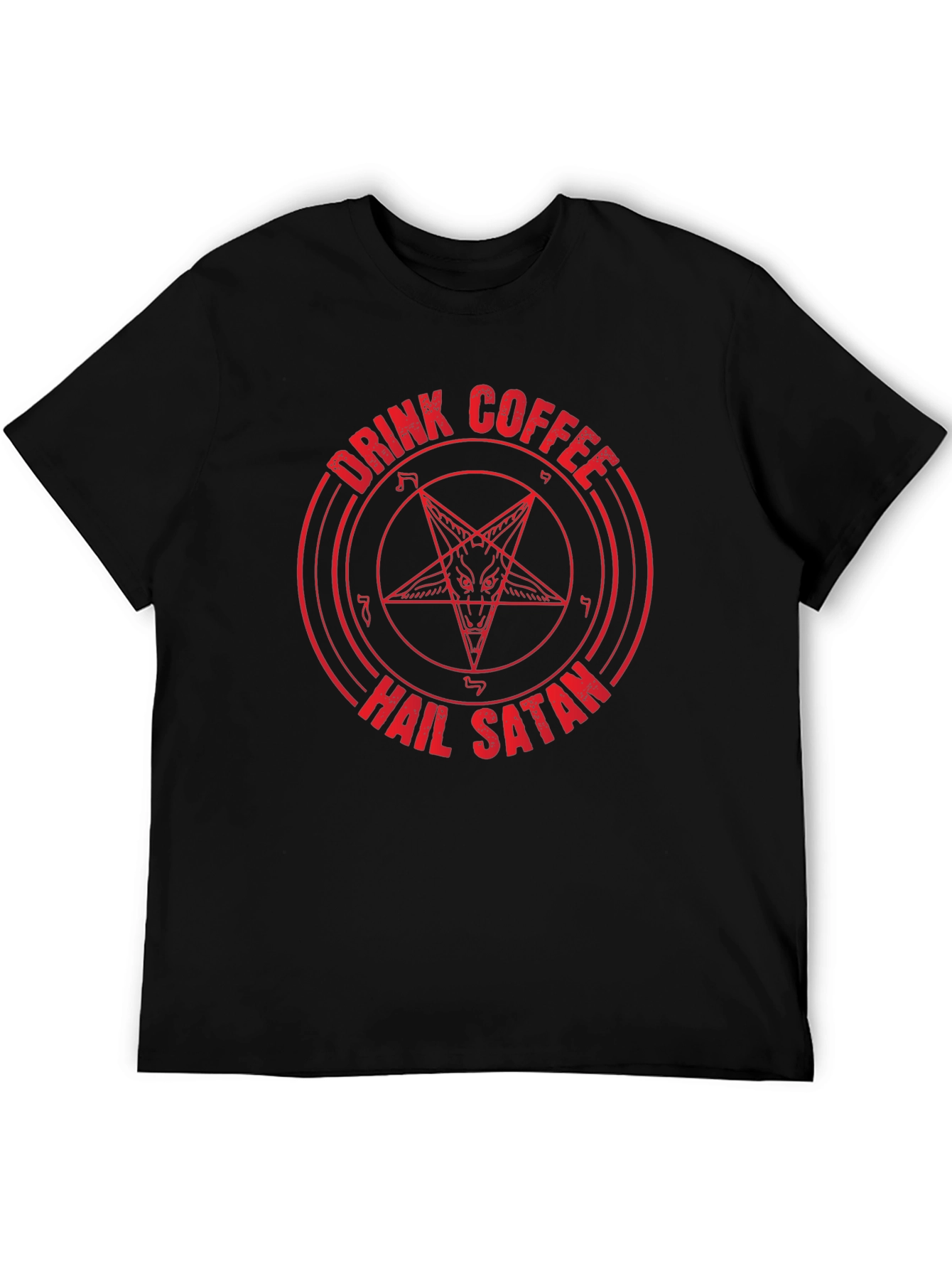 Drink Coffee Hail Satan Graphic Tee