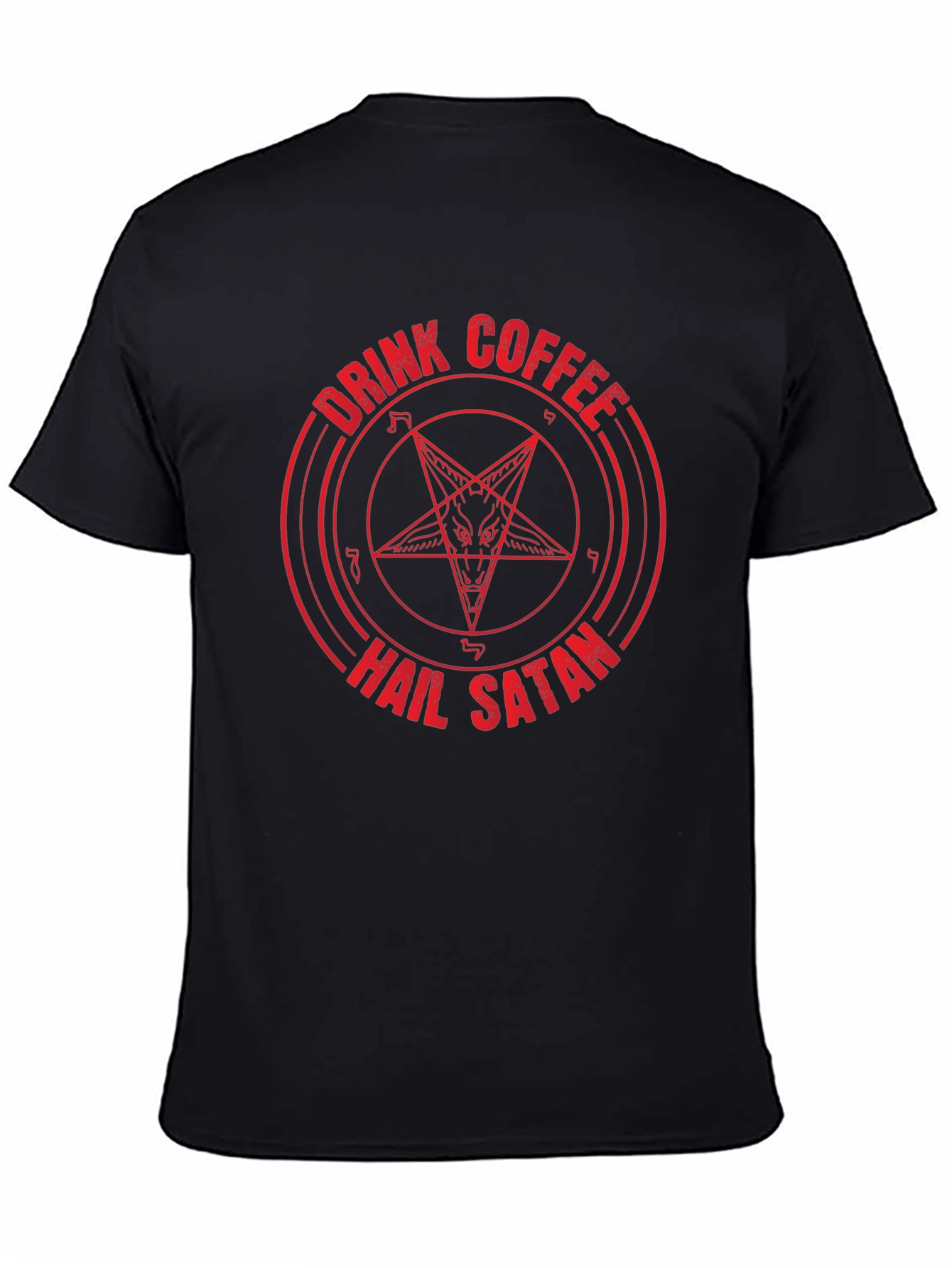 Drink Coffee Hail Satan Graphic Tee