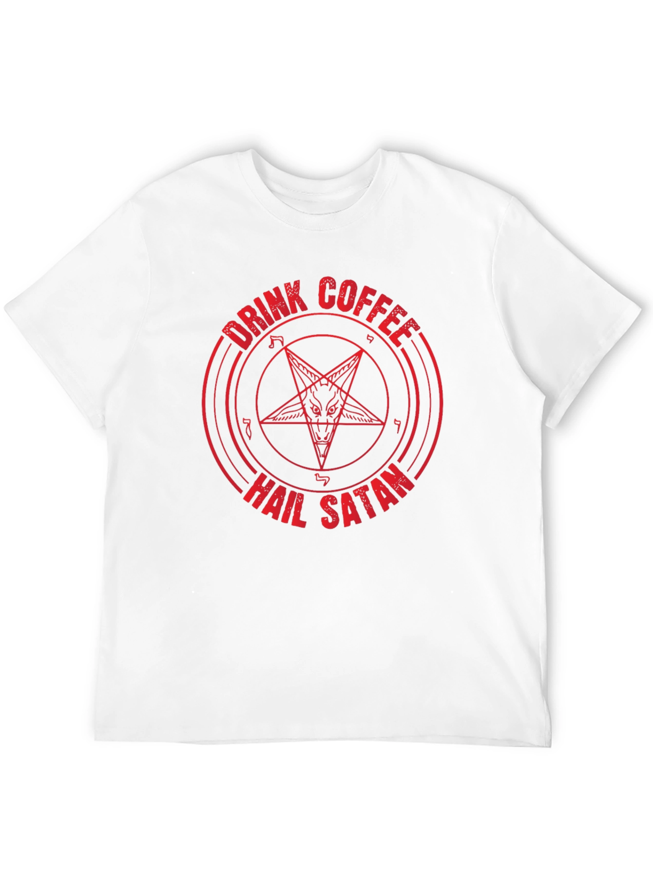 Drink Coffee Hail Satan Graphic Tee