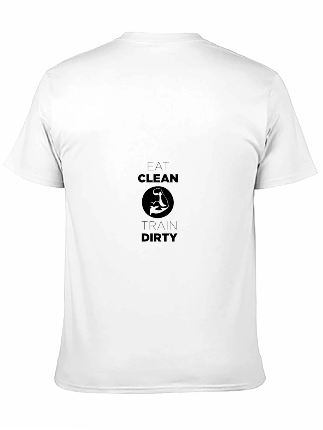 Eat Clean Train Dirty Black T-Shirt