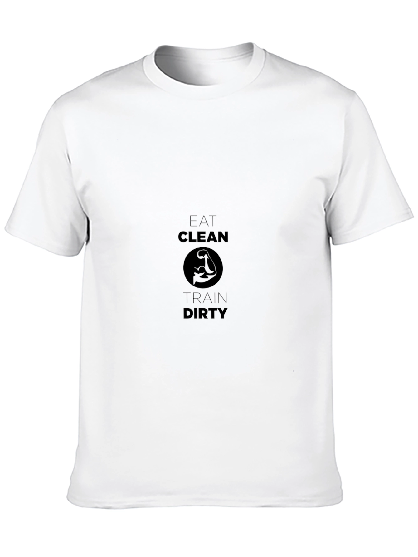 Eat Clean Train Dirty Black T-Shirt