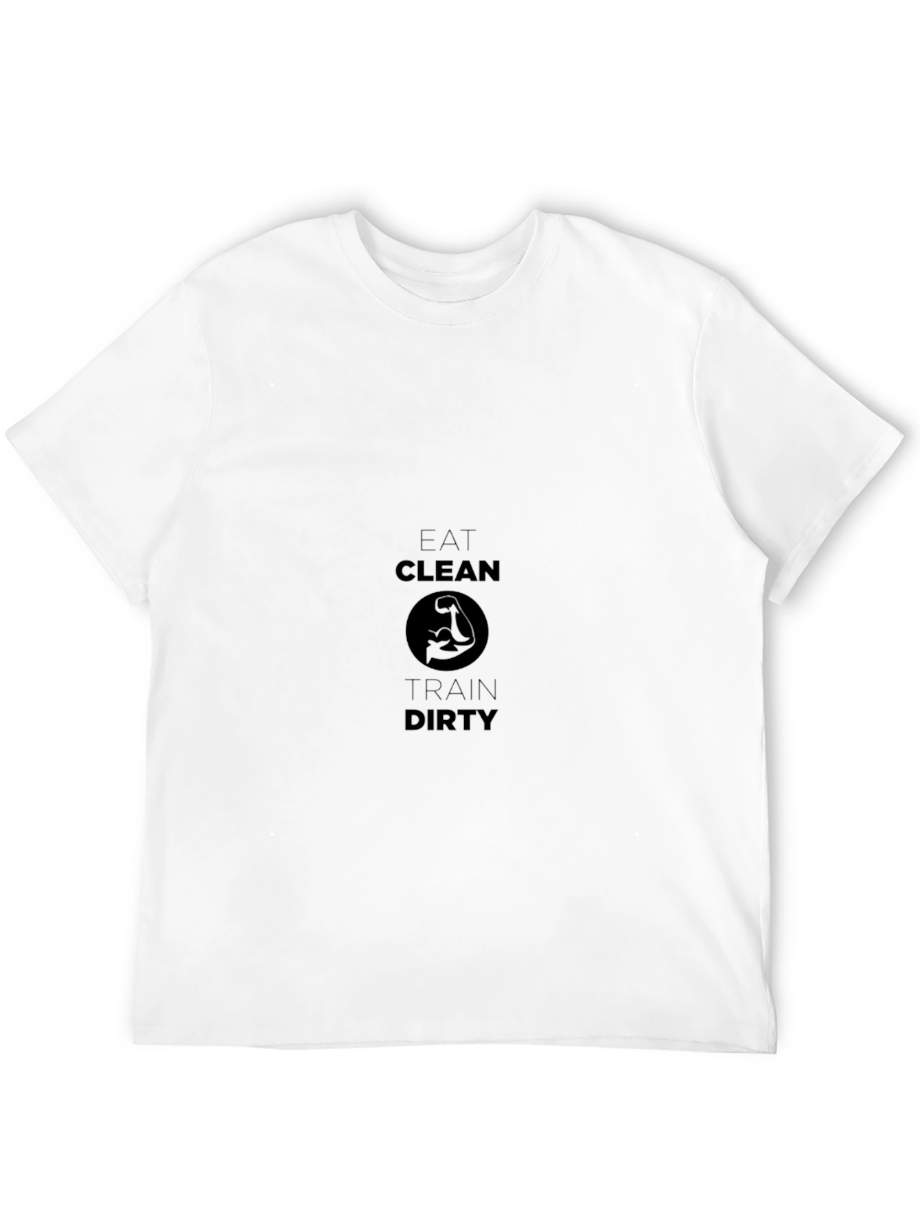 Eat Clean Train Dirty Black T-Shirt