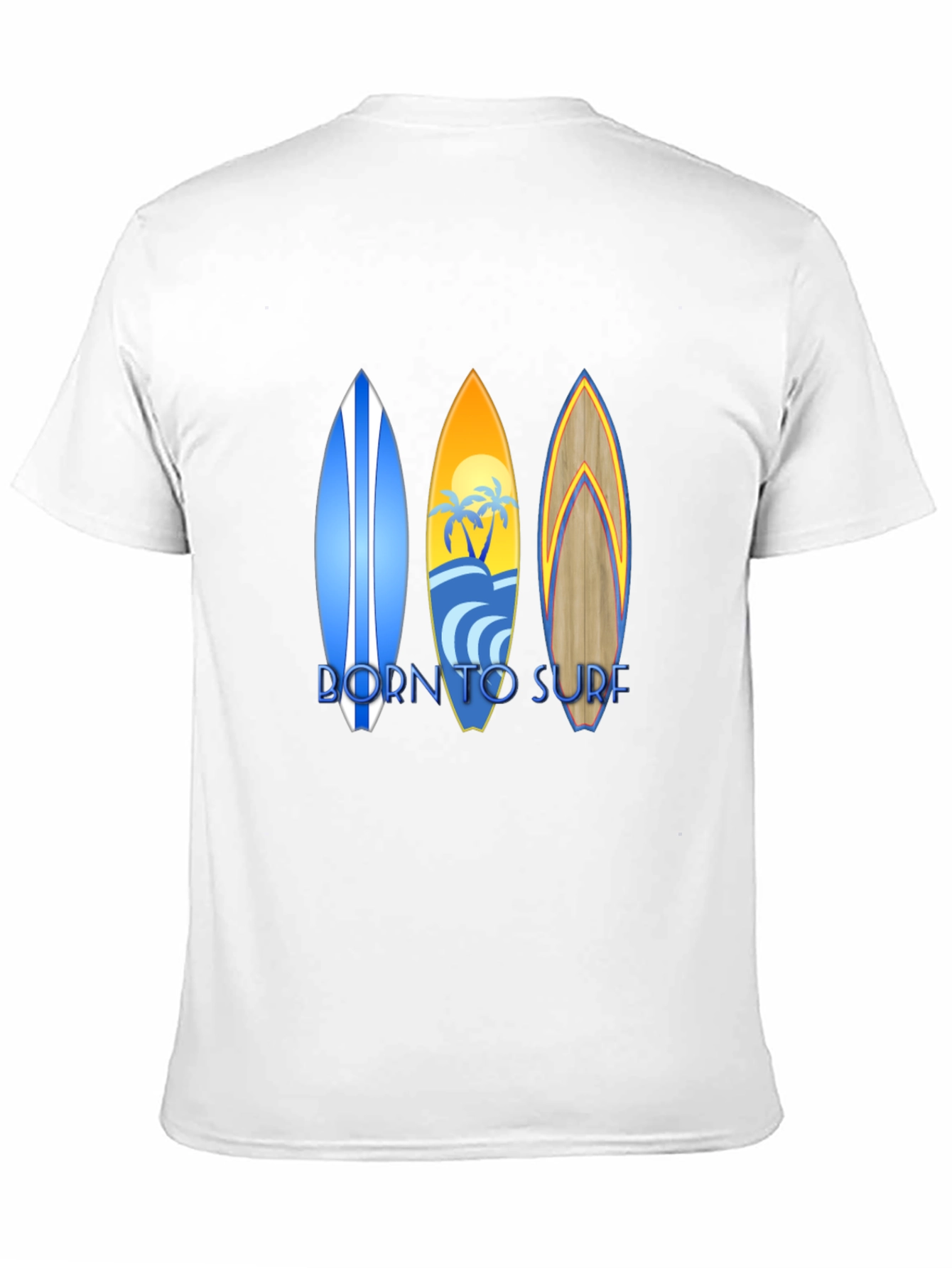 Born to Surf Graphic T-Shirt - Black