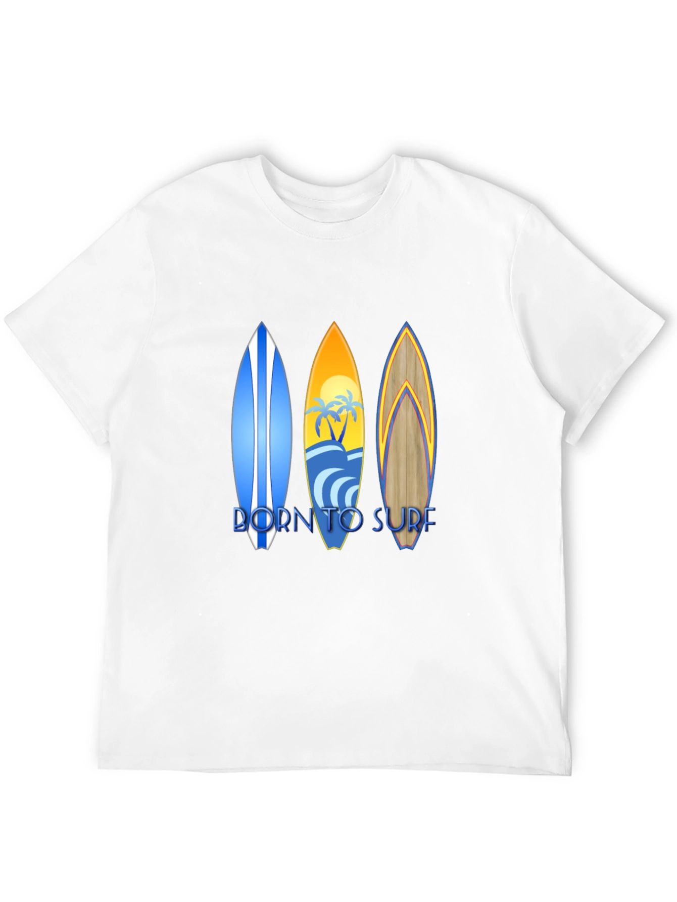 Born to Surf Graphic T-Shirt - Black