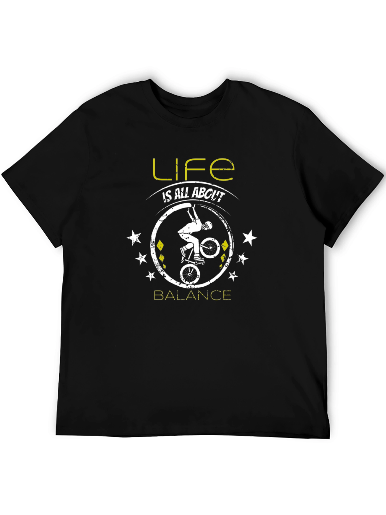 Life is All About Balance T-Shirt BMX Biker Tee