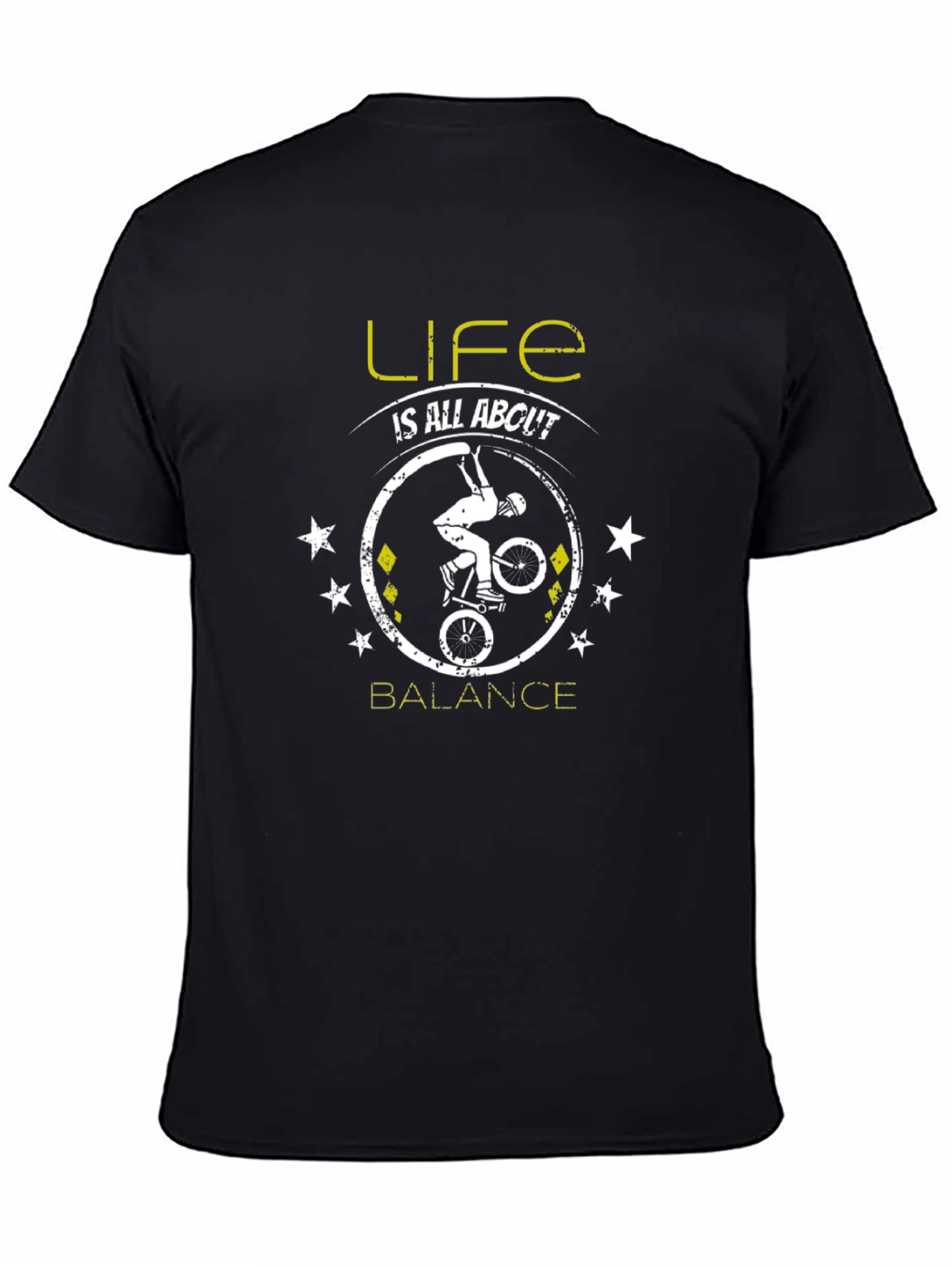 Life is All About Balance T-Shirt BMX Biker Tee