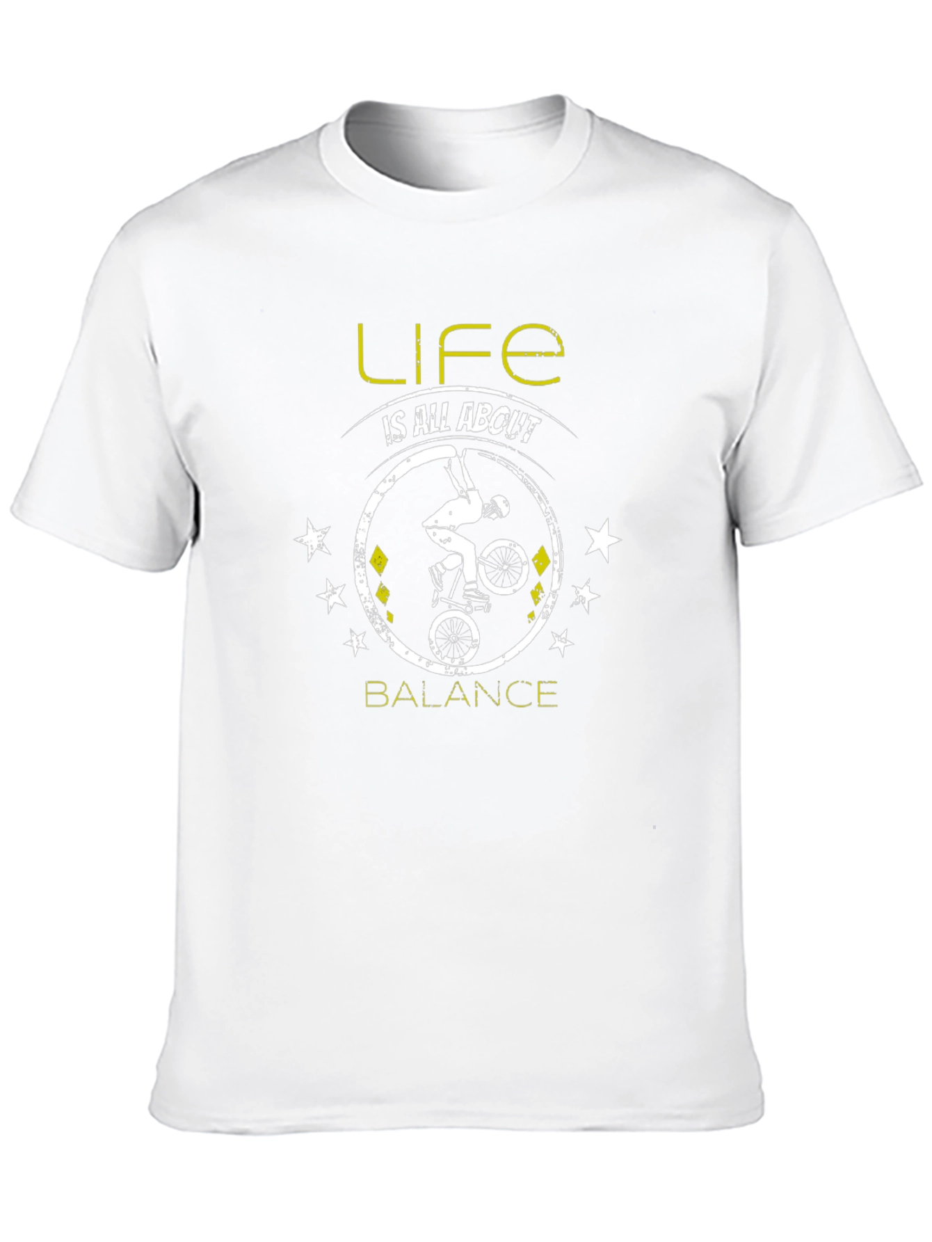 Life is All About Balance T-Shirt BMX Biker Tee