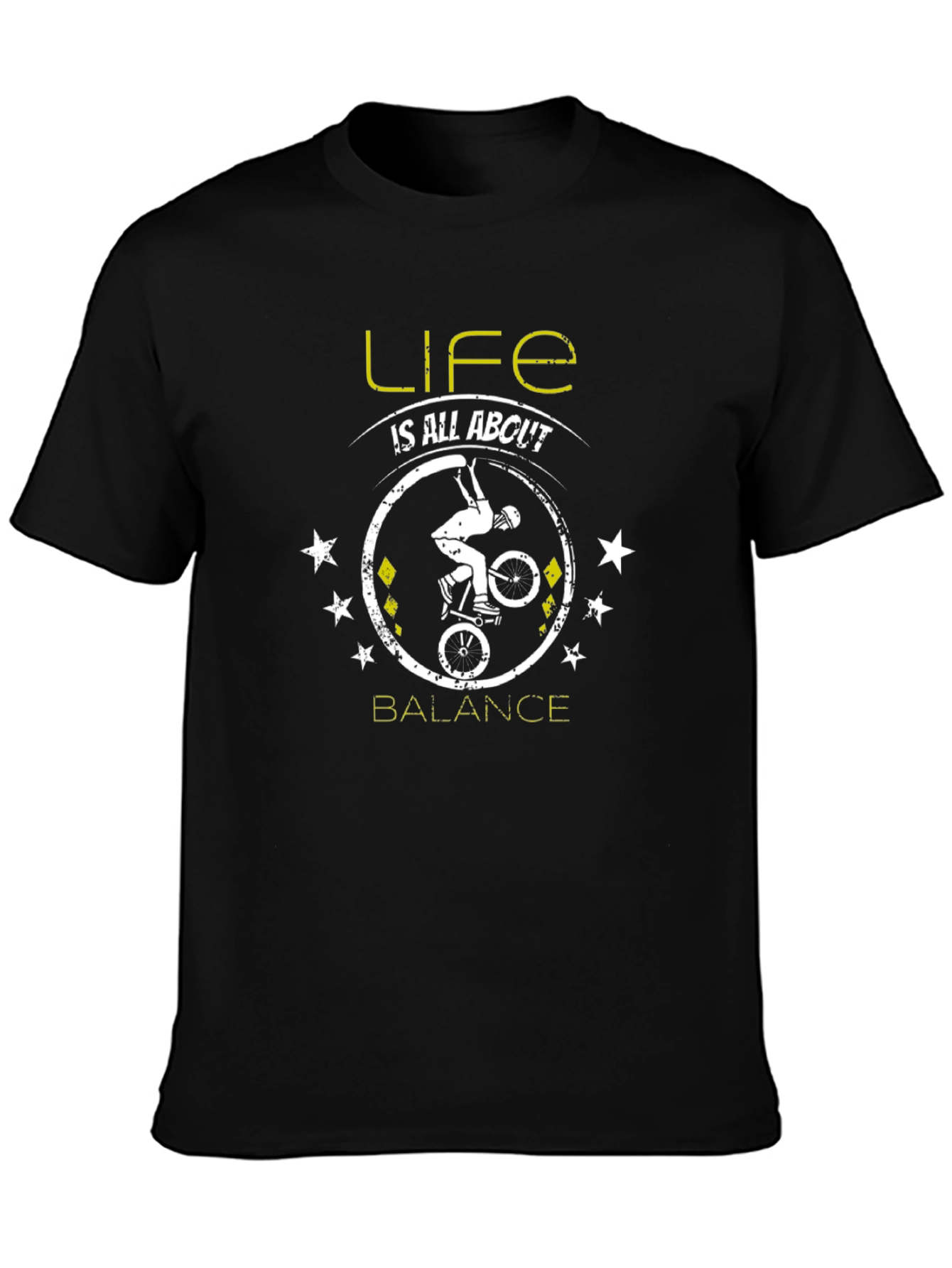 Life is All About Balance T-Shirt BMX Biker Tee