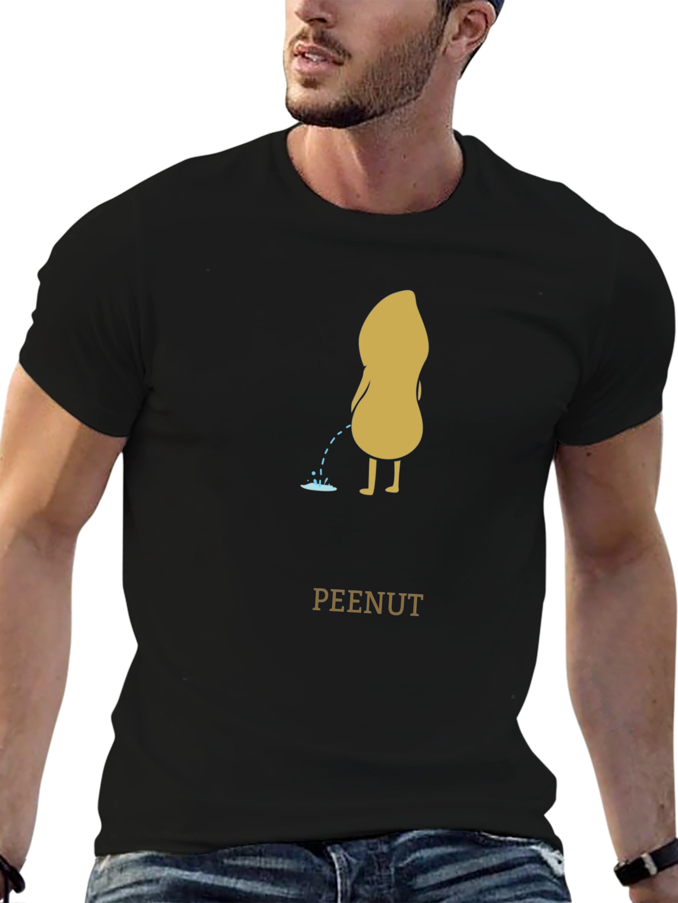 Peenut T-Shirt: Humorous Graphic Tee for Men