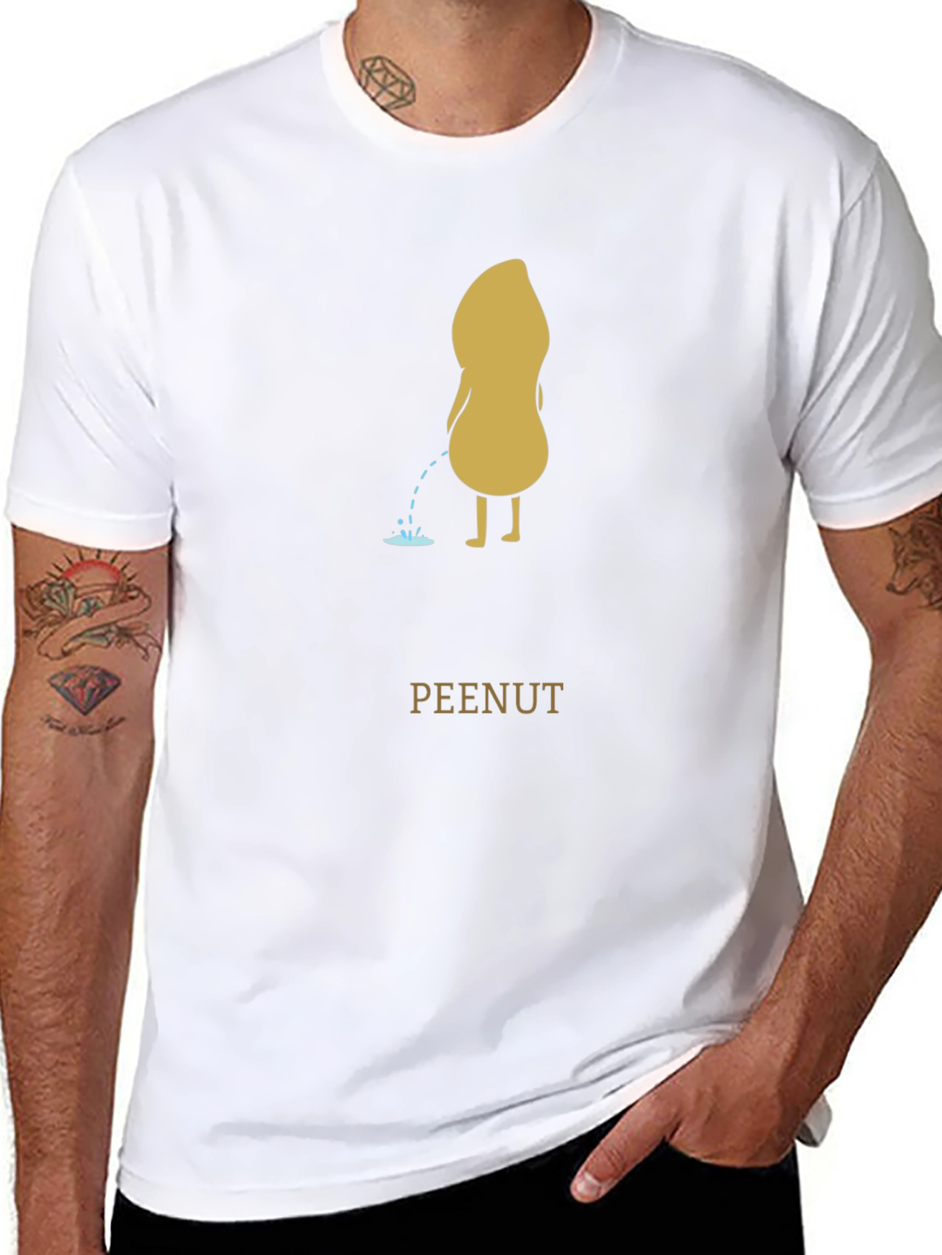 Peenut T-Shirt: Humorous Graphic Tee for Men