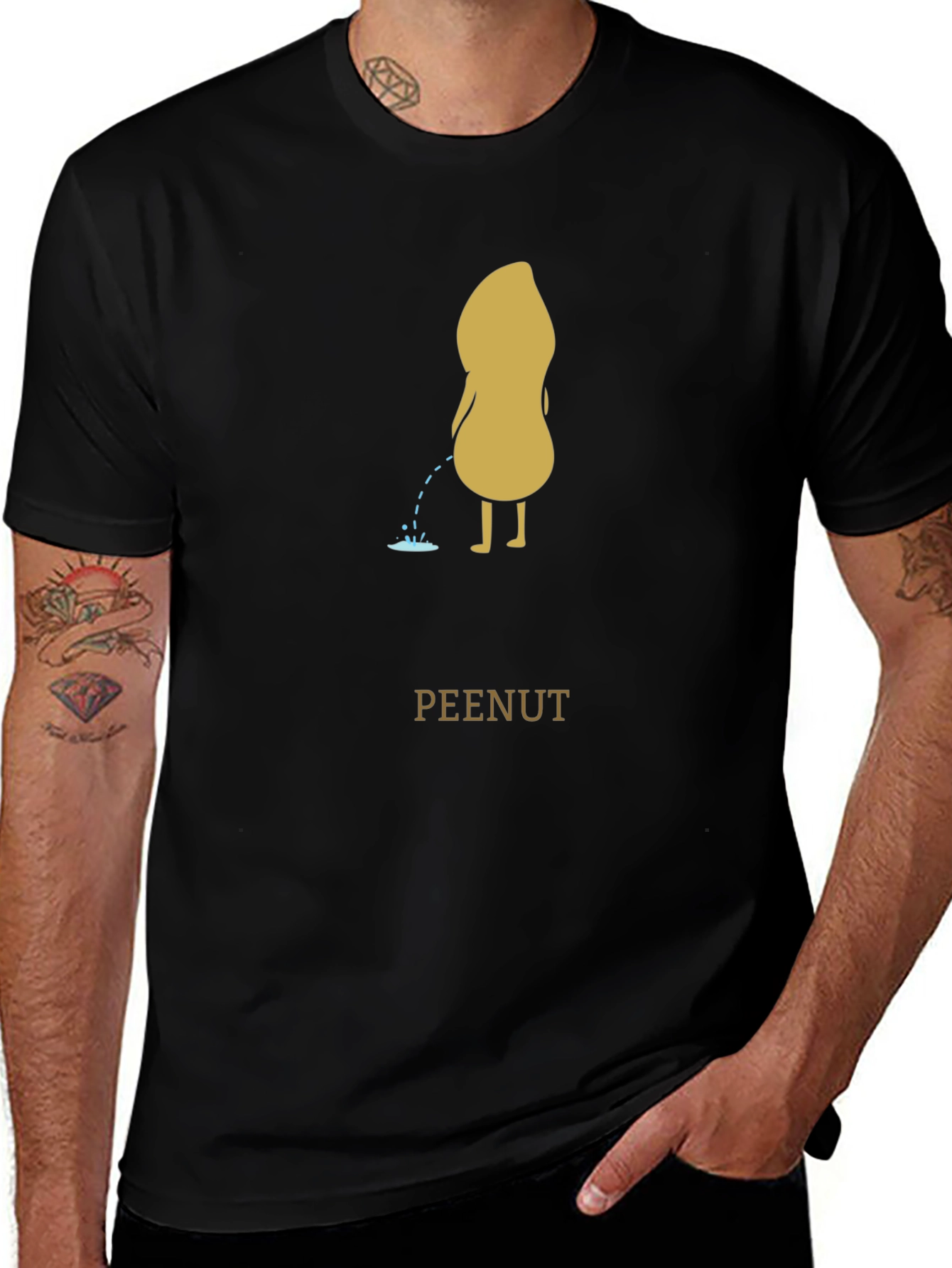 Peenut T-Shirt: Humorous Graphic Tee for Men