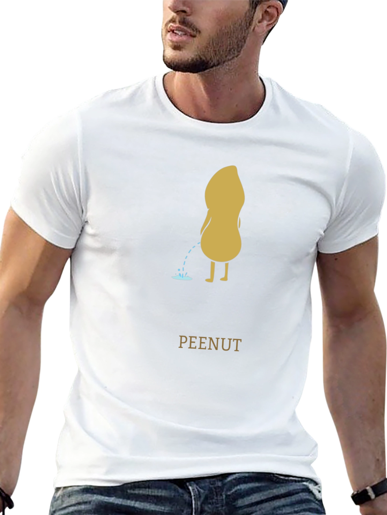 Peenut T-Shirt: Humorous Graphic Tee for Men