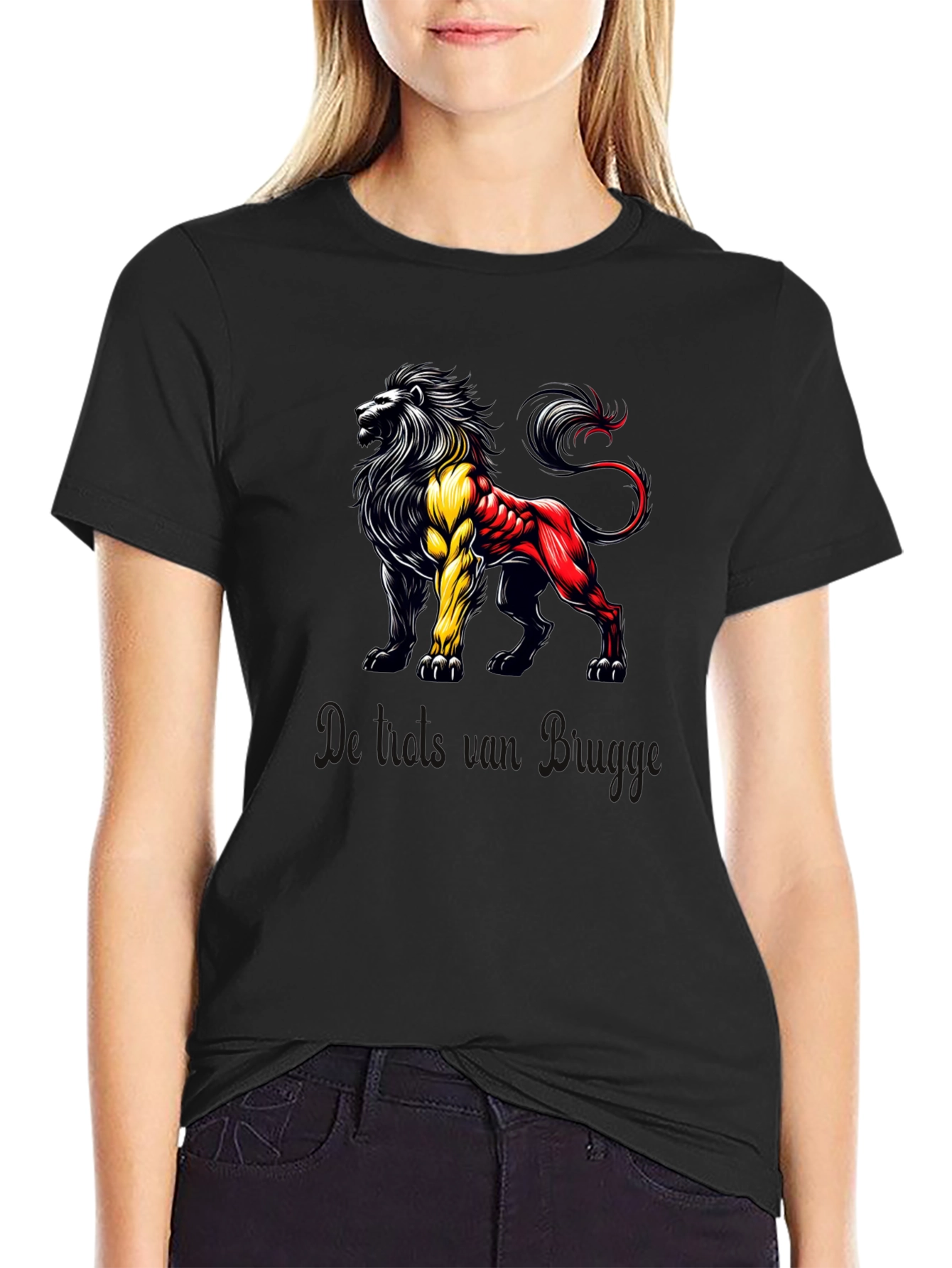 Belgian Lion Graphic T-Shirt - Bold & Unique Design