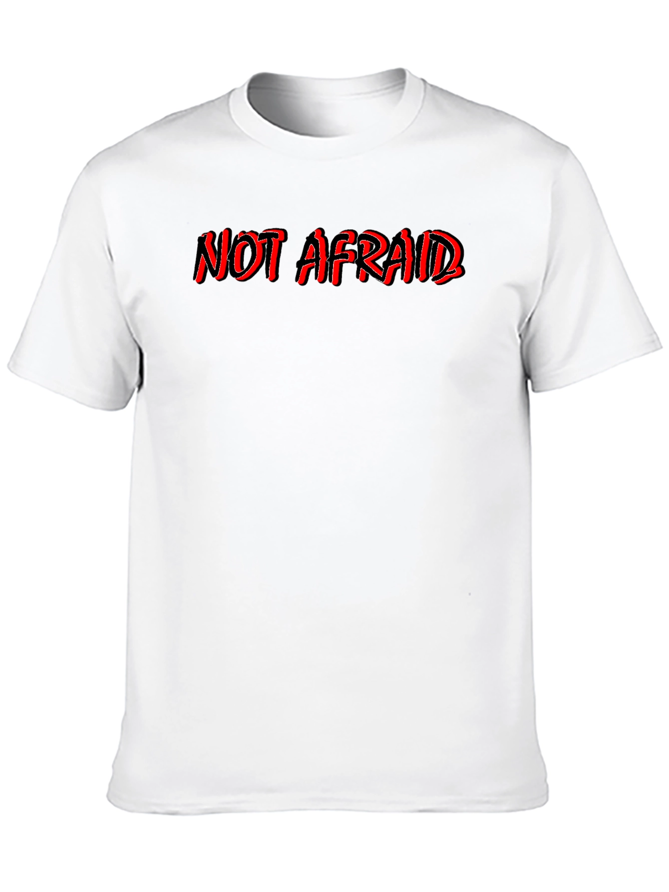 Not Afraid Black Graphic Tee