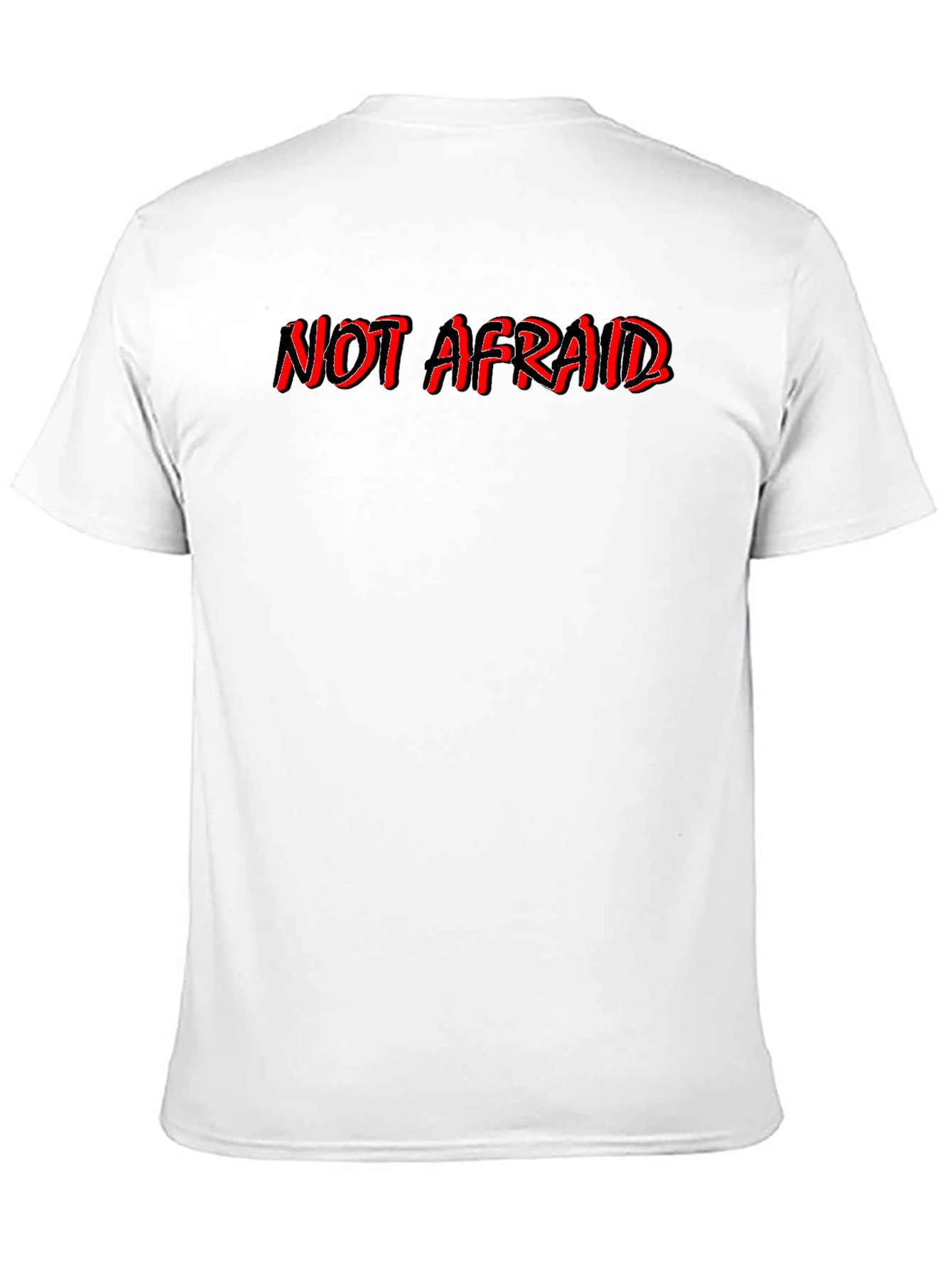 Not Afraid Black Graphic Tee