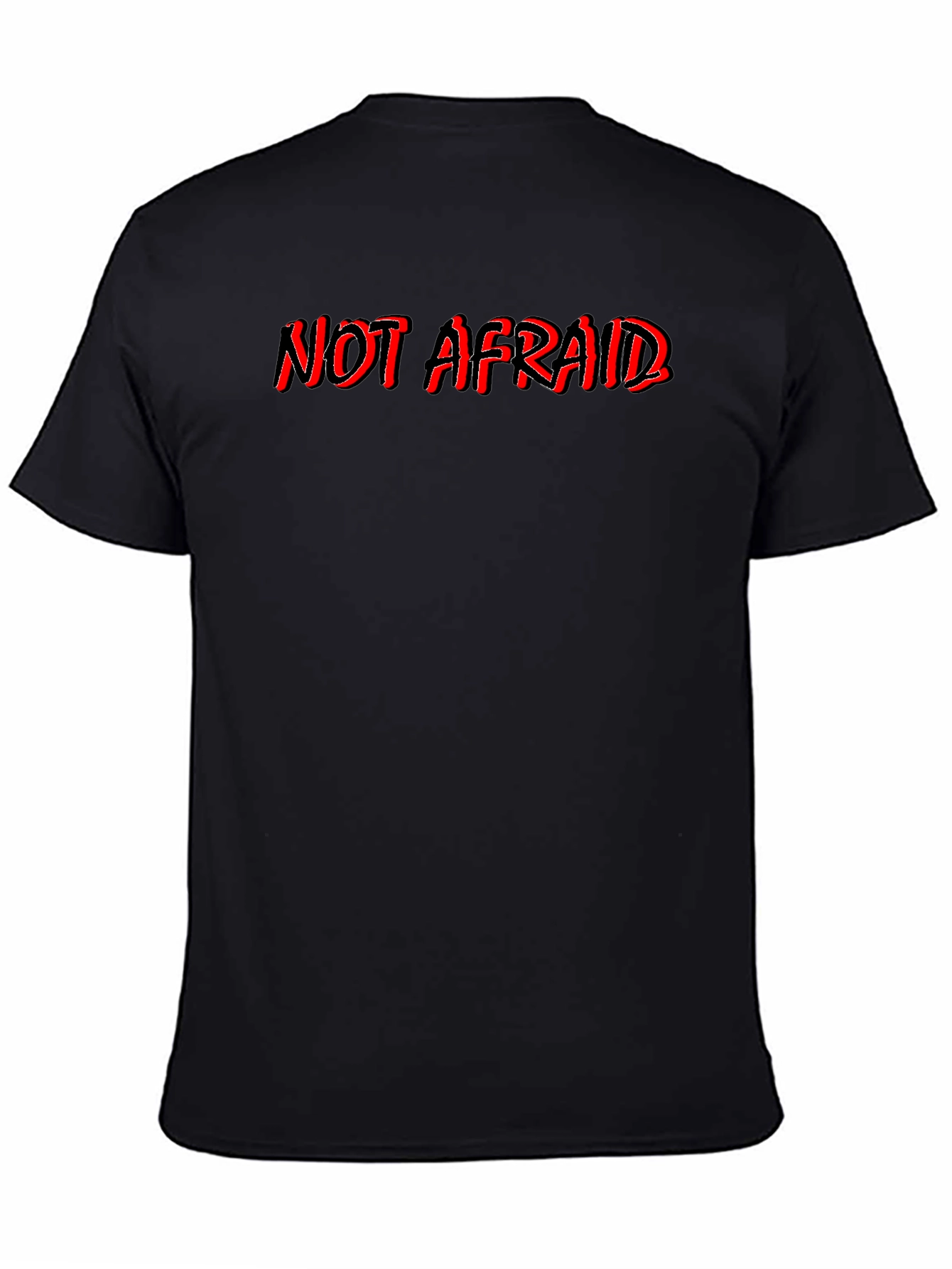 Not Afraid Black Graphic Tee