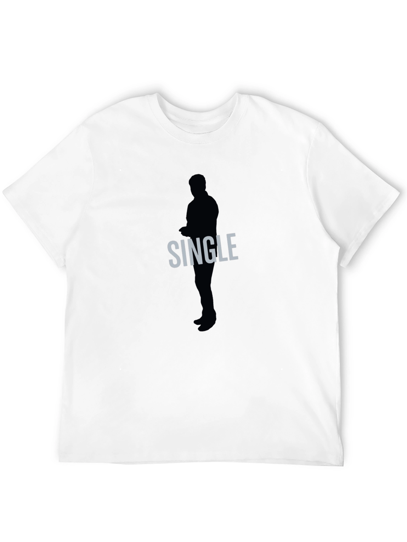Single Silhouette Graphic Tee - Mens Black T-Shirt