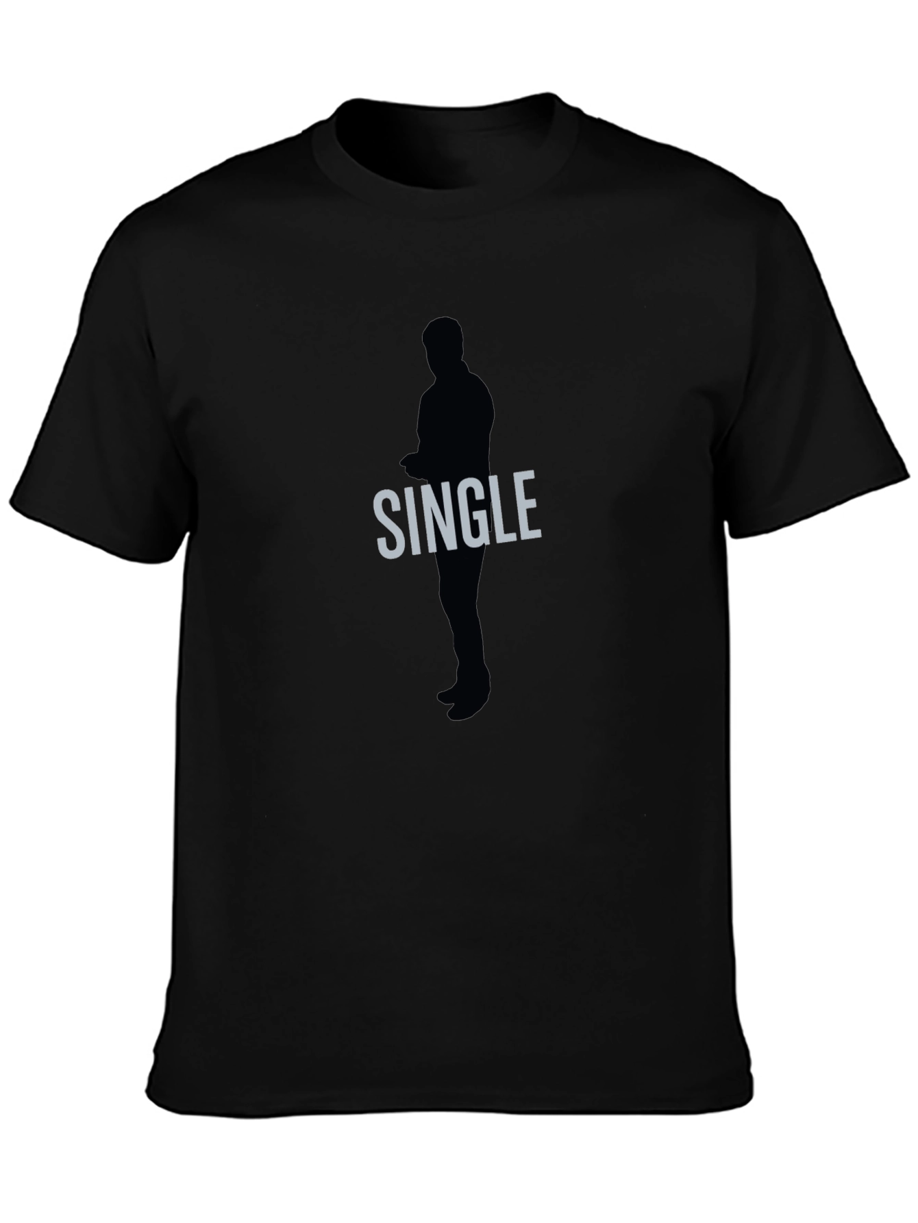 Single Silhouette Graphic Tee - Mens Black T-Shirt