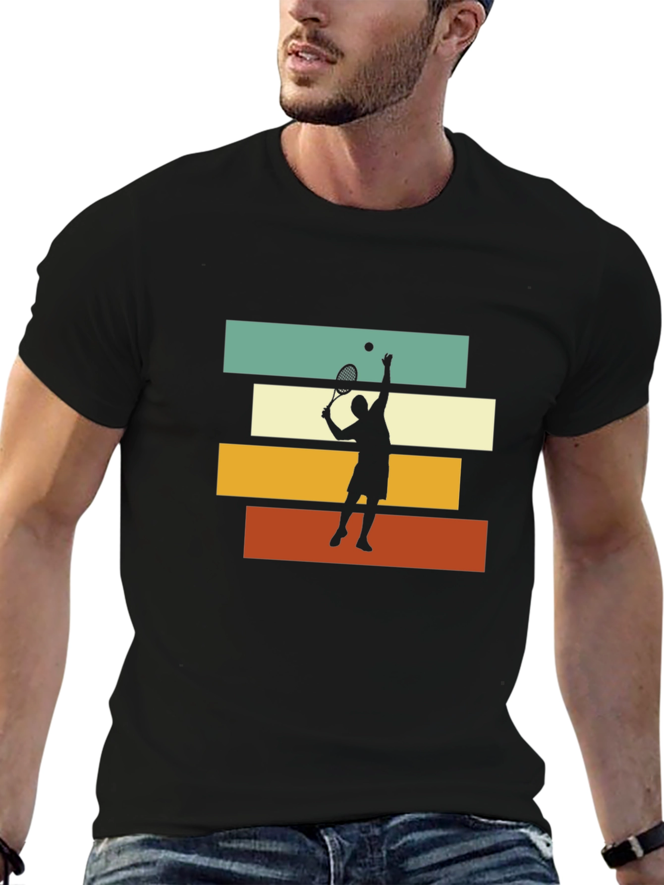Tennis Player Retro T-Shirt