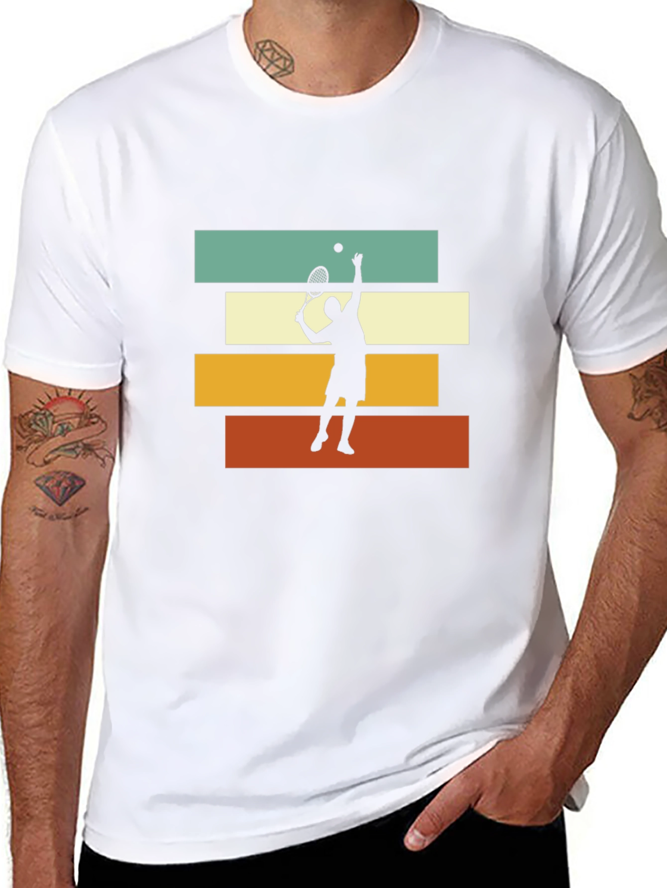 Tennis Player Retro T-Shirt