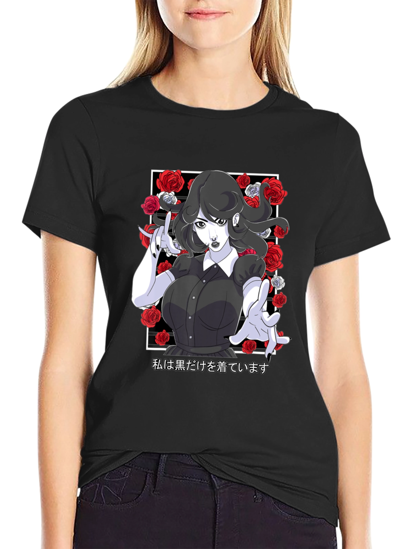Gothic Anime Girl T-Shirt