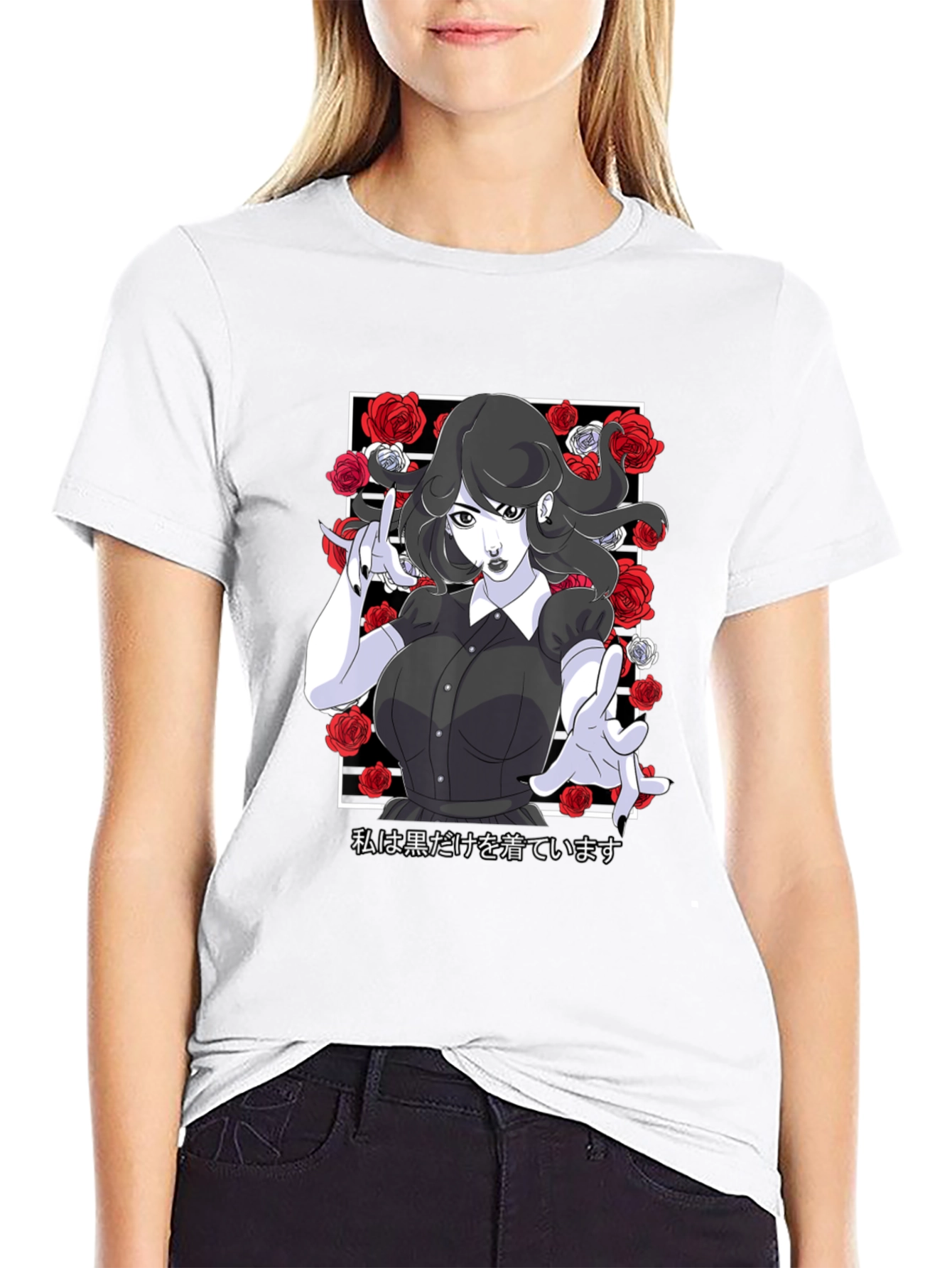 Gothic Anime Girl T-Shirt