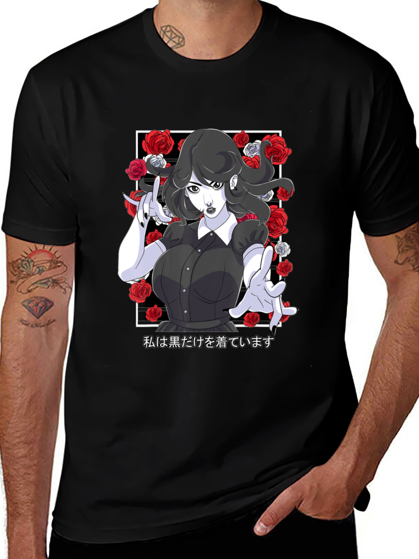 Gothic Anime Girl T-Shirt