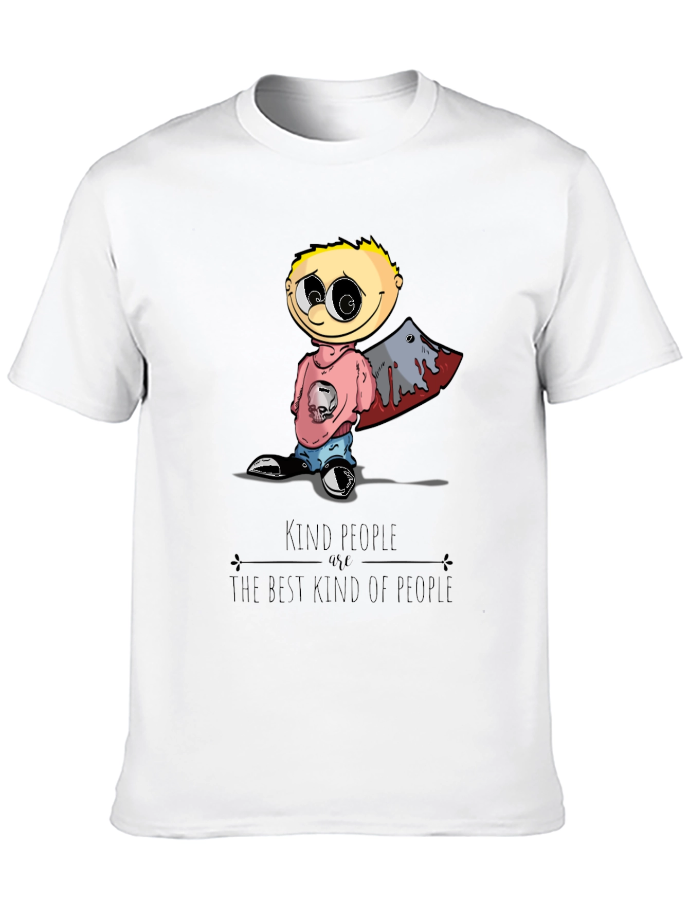 Kind People Cartoon Graphic T-Shirt