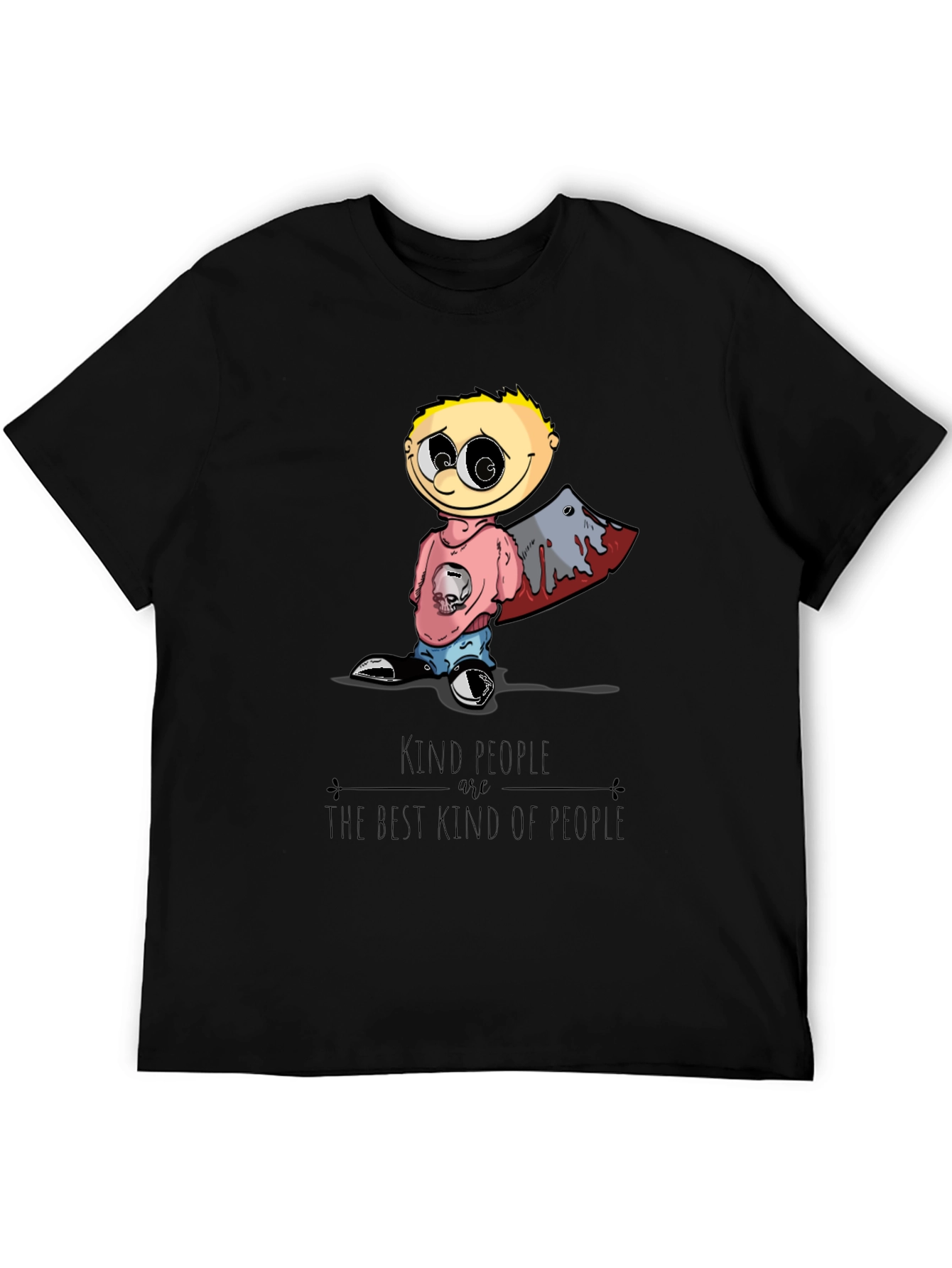 Kind People Cartoon Graphic T-Shirt