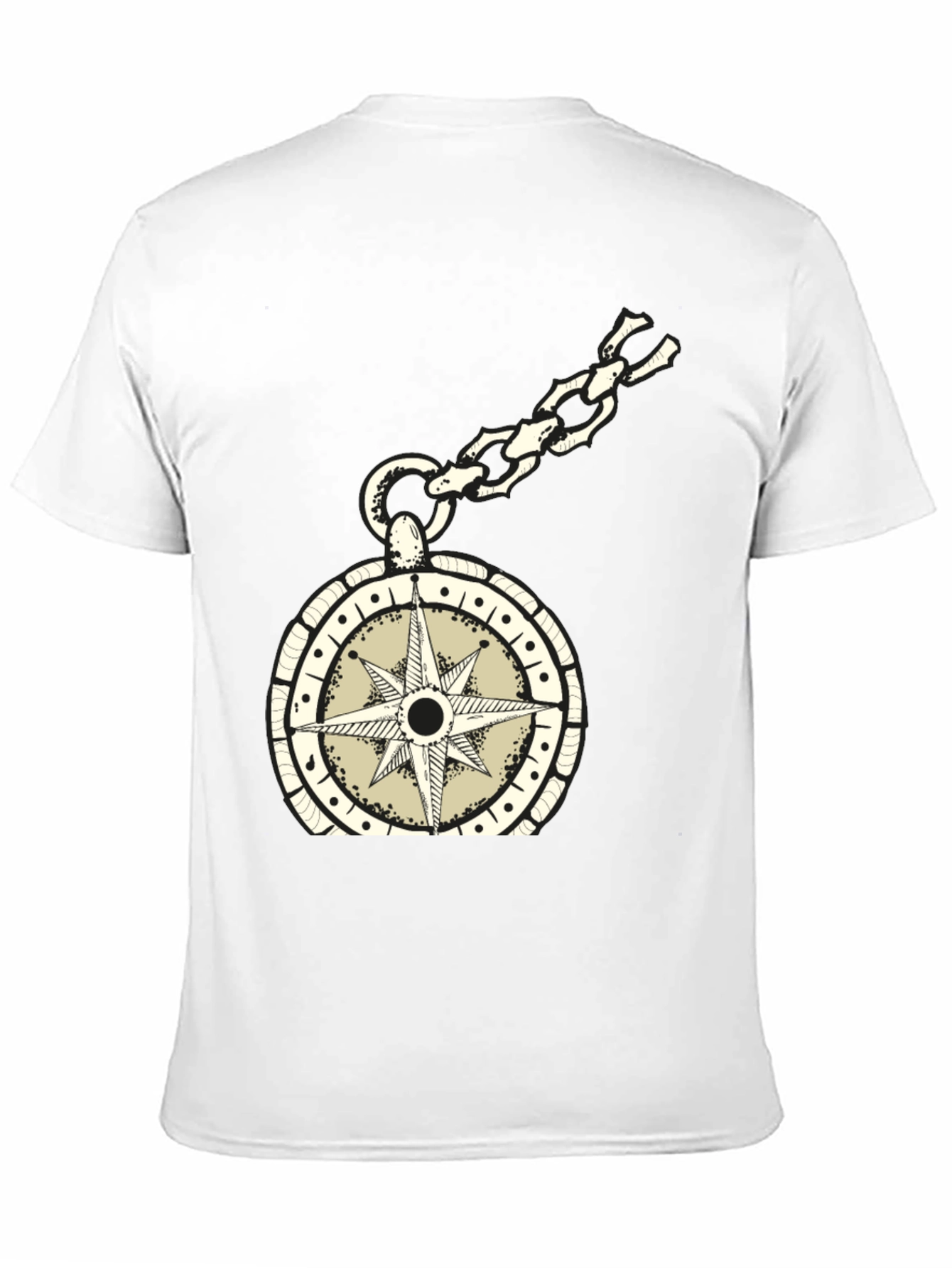 Compass Pendant Black T-Shirt