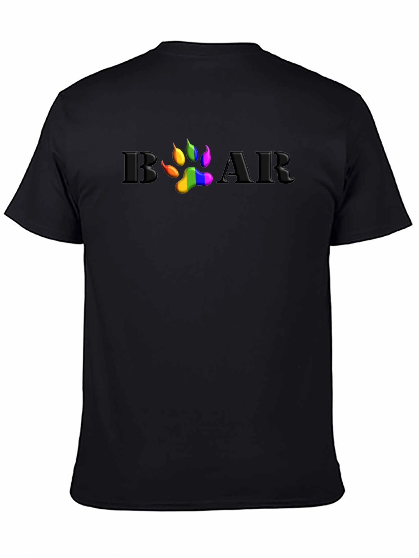Rainbow Pride Bear Paw T-Shirt