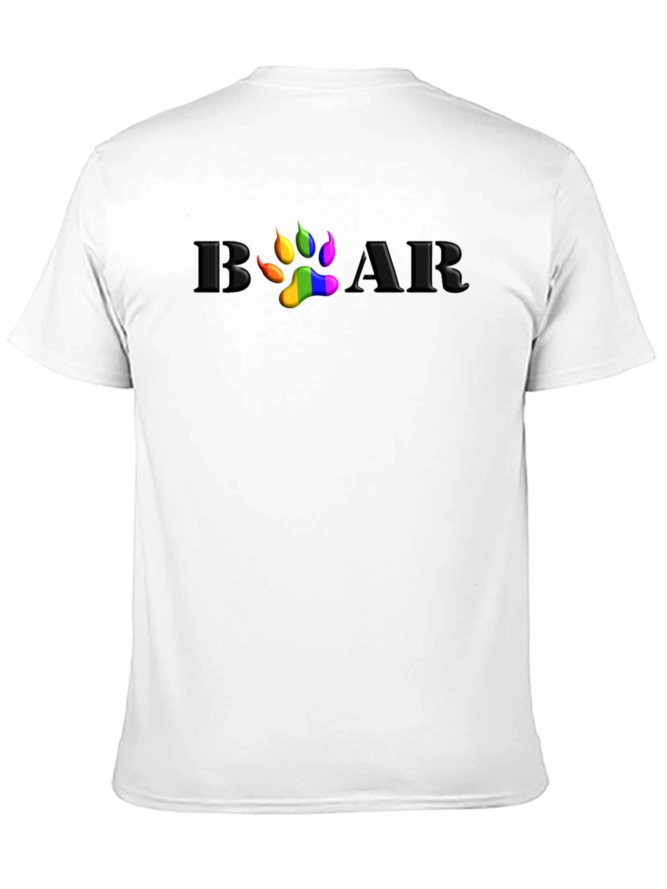 Rainbow Pride Bear Paw T-Shirt