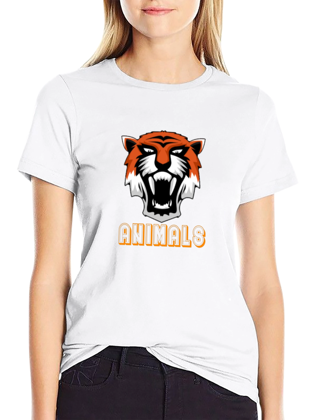 Bold Tiger Graphic Tee - Animal Lover T-Shirt