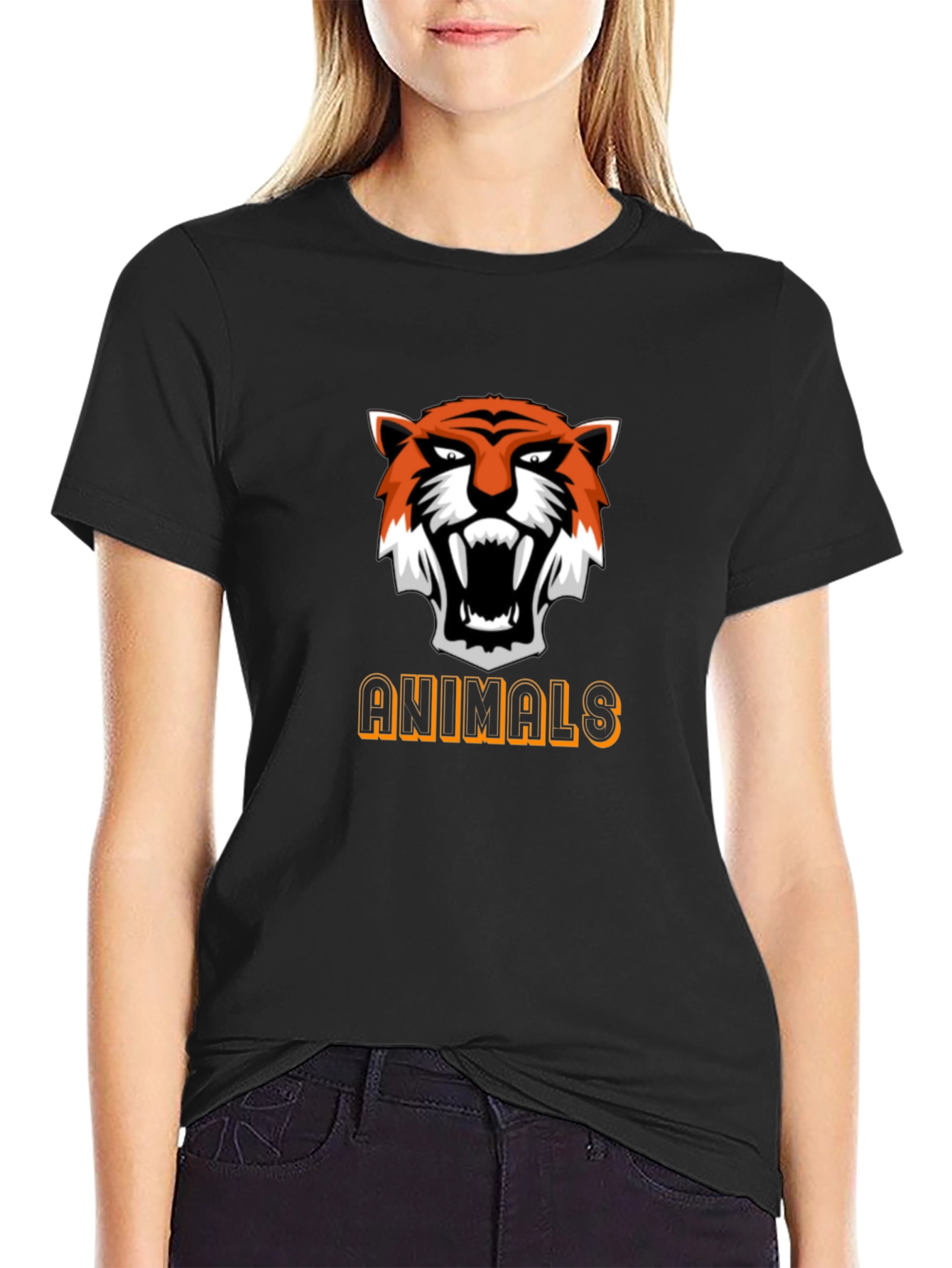 Bold Tiger Graphic Tee - Animal Lover T-Shirt