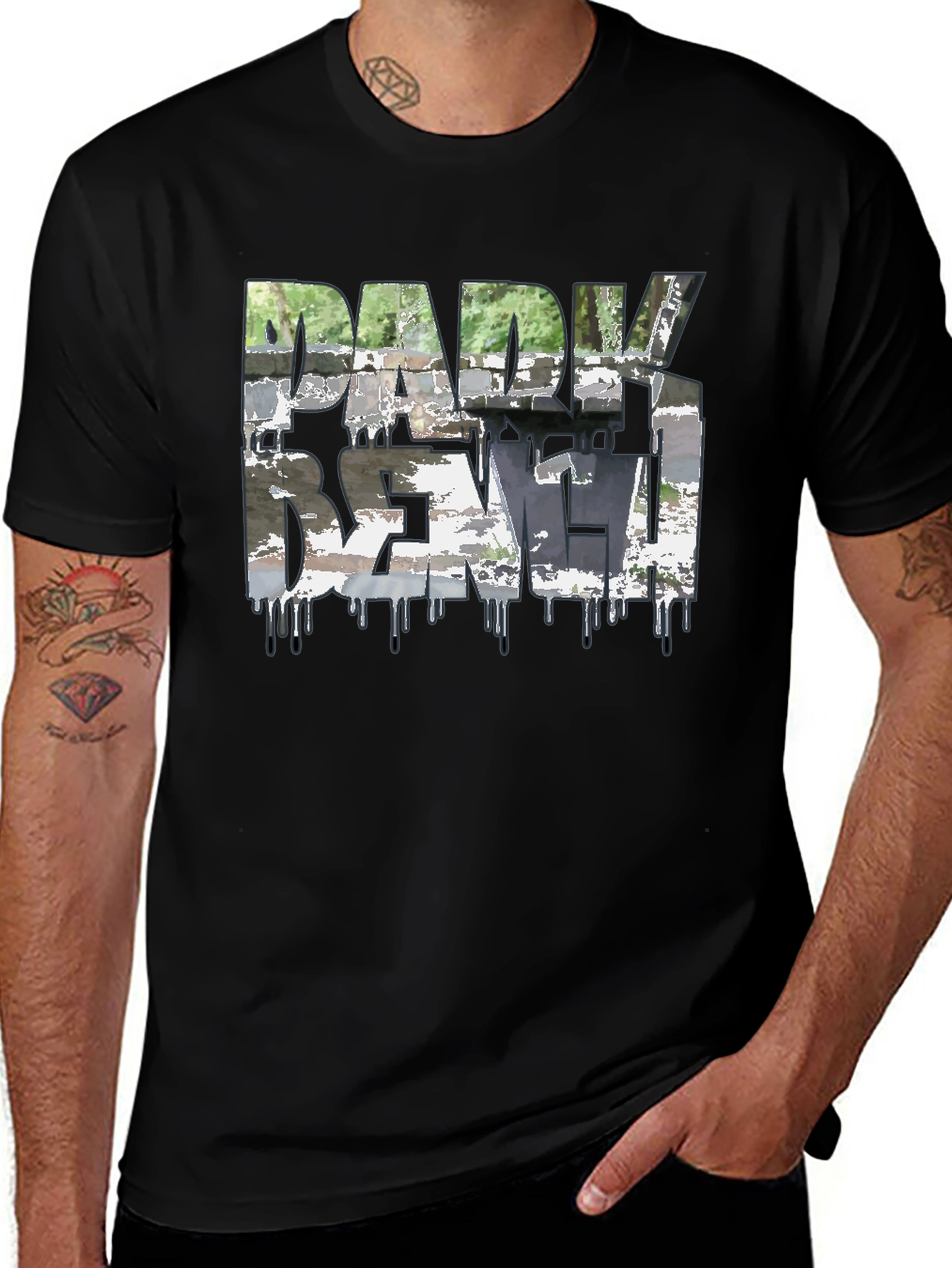 Dark Realm Graphic Tee - Mens Black T-Shirt