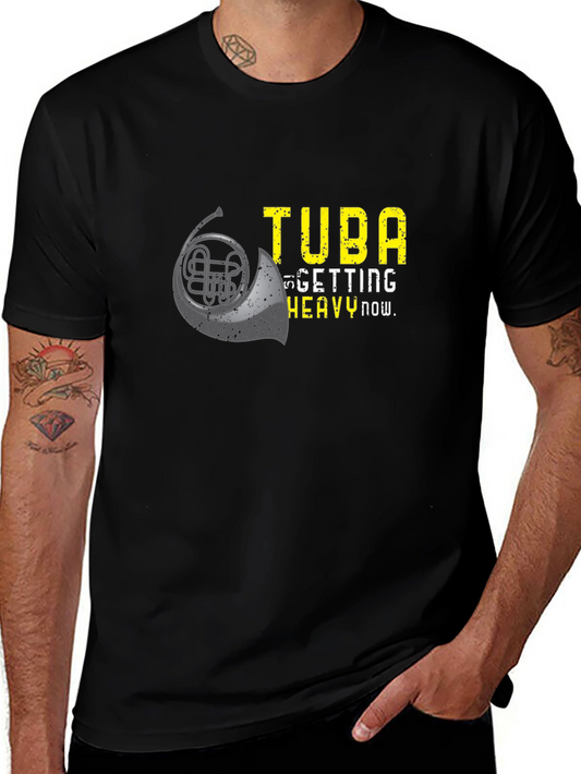 Funny Tuba Heavy Now Graphic T-Shirt