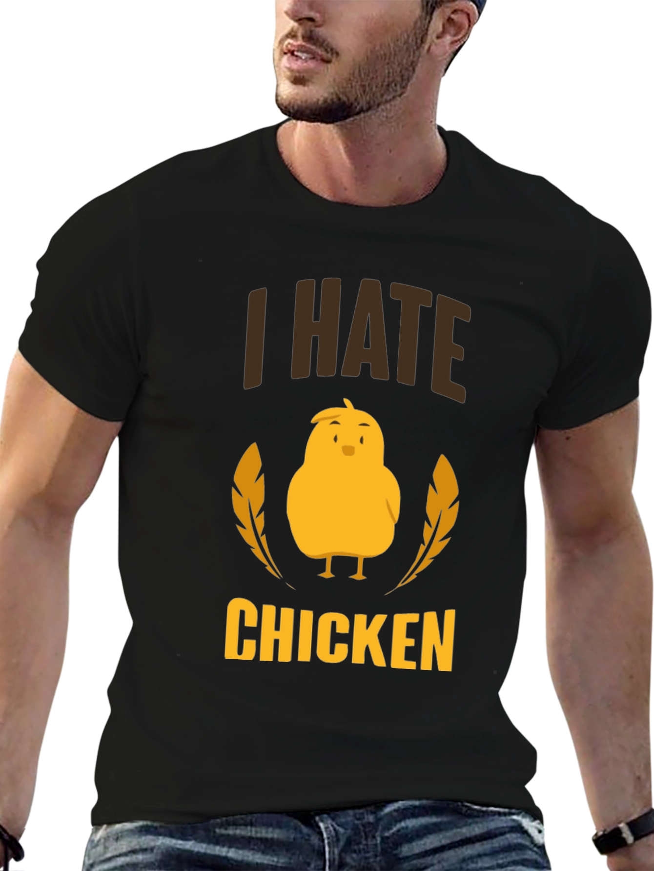 I Hate Chicken T-Shirt - Funny Graphic Tee