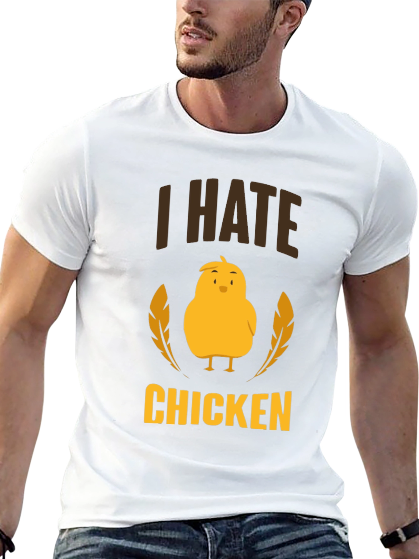 I Hate Chicken T-Shirt - Funny Graphic Tee