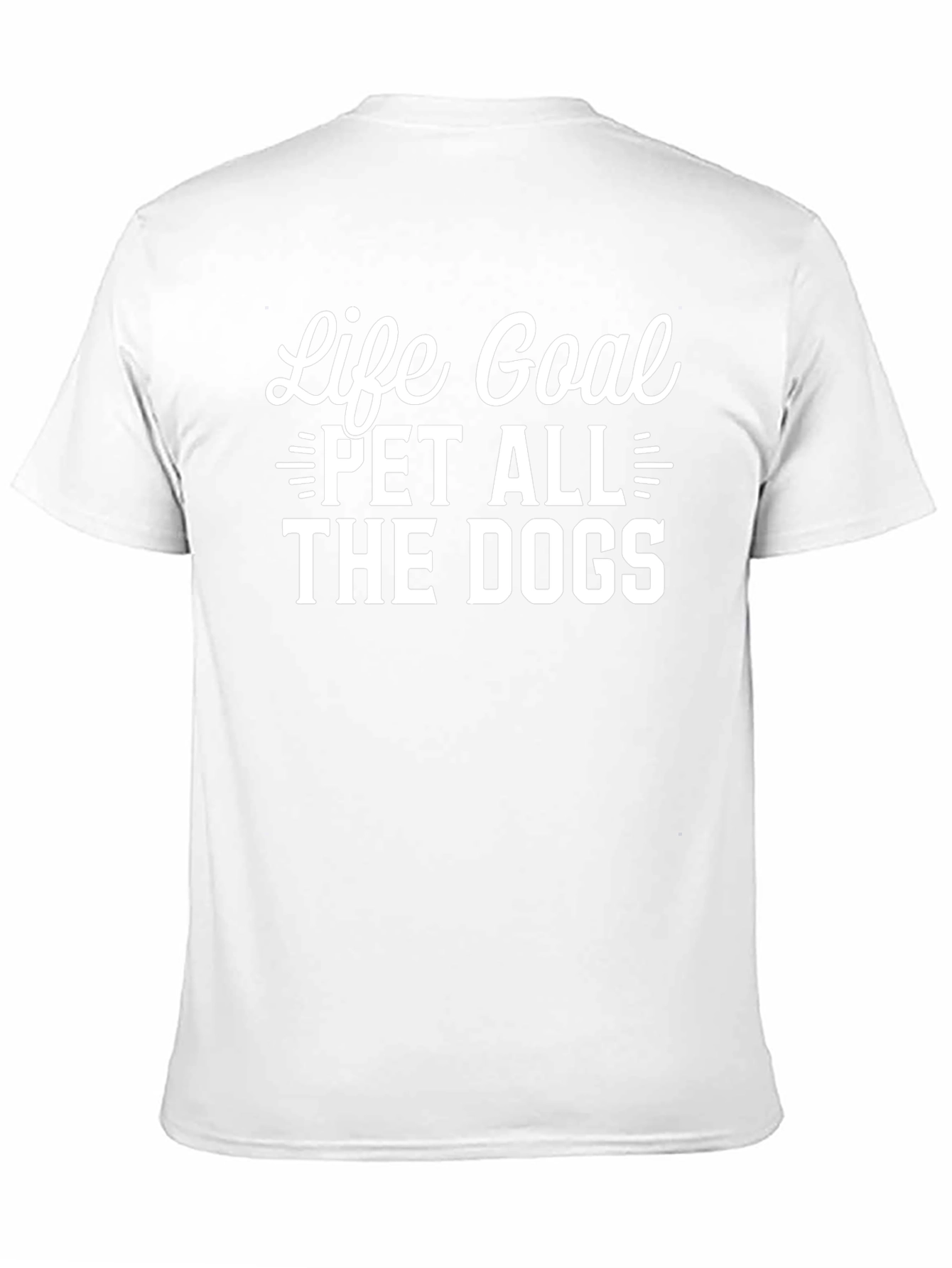 Life Goal Pet All The Dogs Black T-Shirt